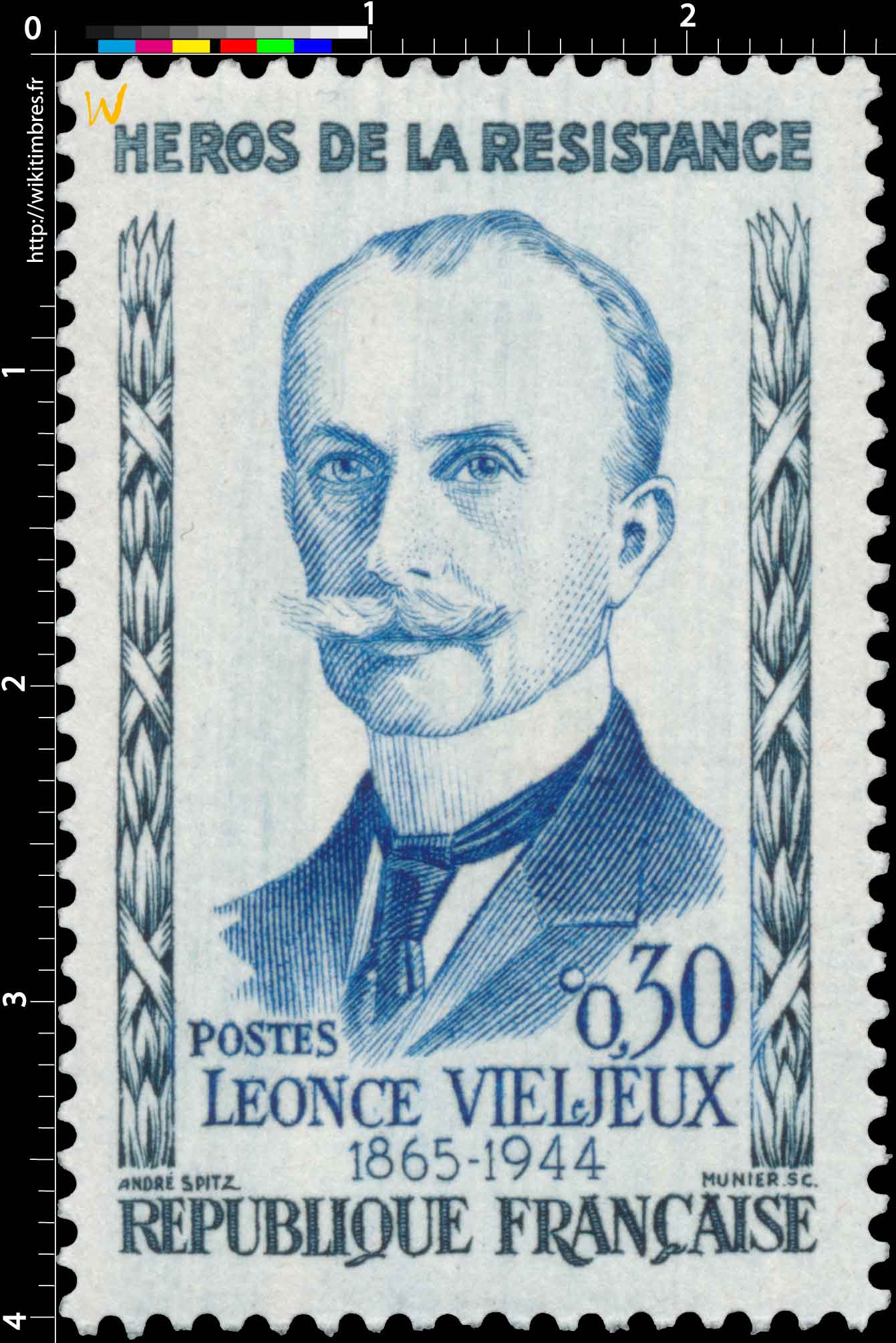 HÉROS DE LA RÉSISTANCE LÉONCE VIELJEUX 1865-1944