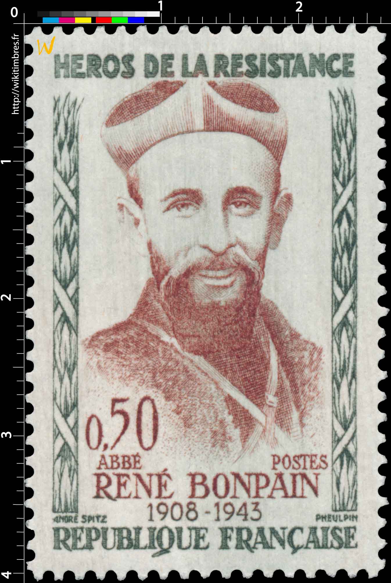 HÉROS DE LA RÉSISTANCE ABBÉ RENÉ BONPAIN 1908-1943