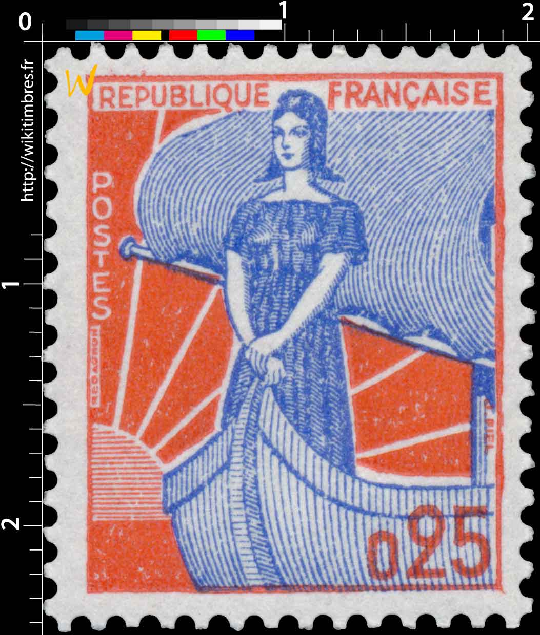 Sans légende particulière - type Marianne à la nef  