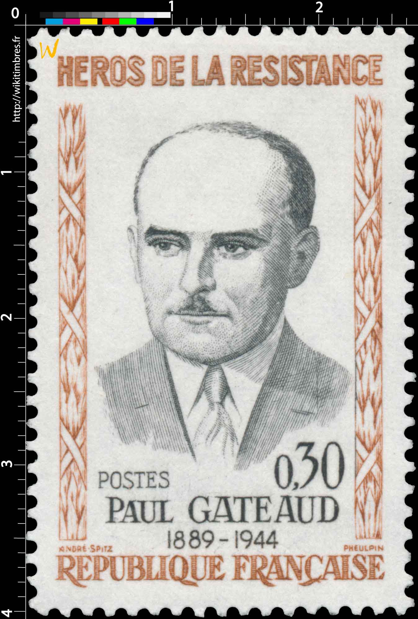 HÉROS DE LA RÉSISTANCE PAUL GATEAUD 1889-1944