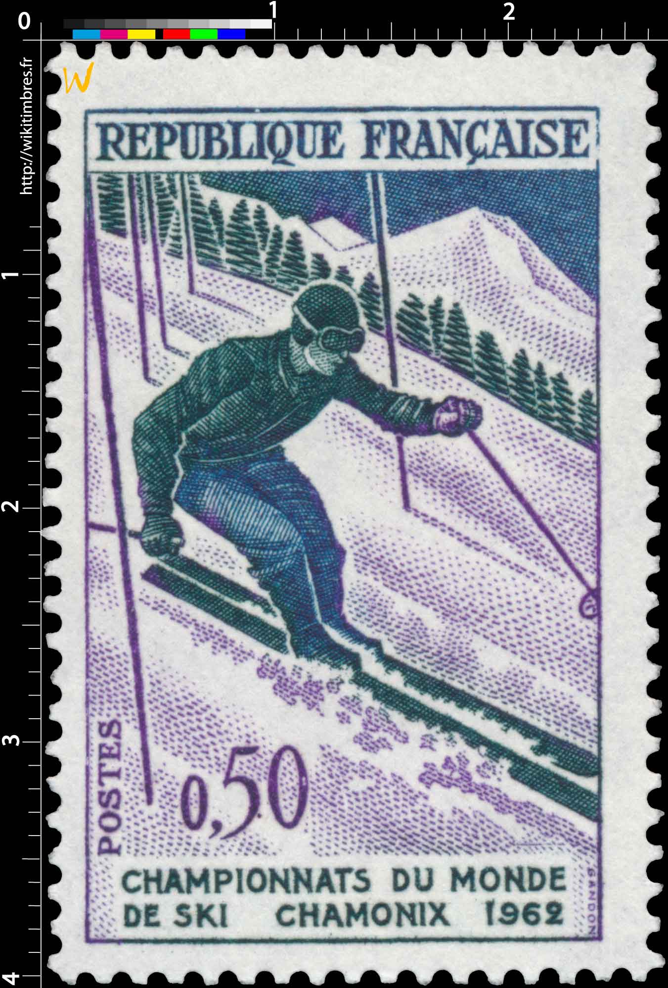 CHAMPIONNATS DU MONDE DE SKI CHAMONIX 1962