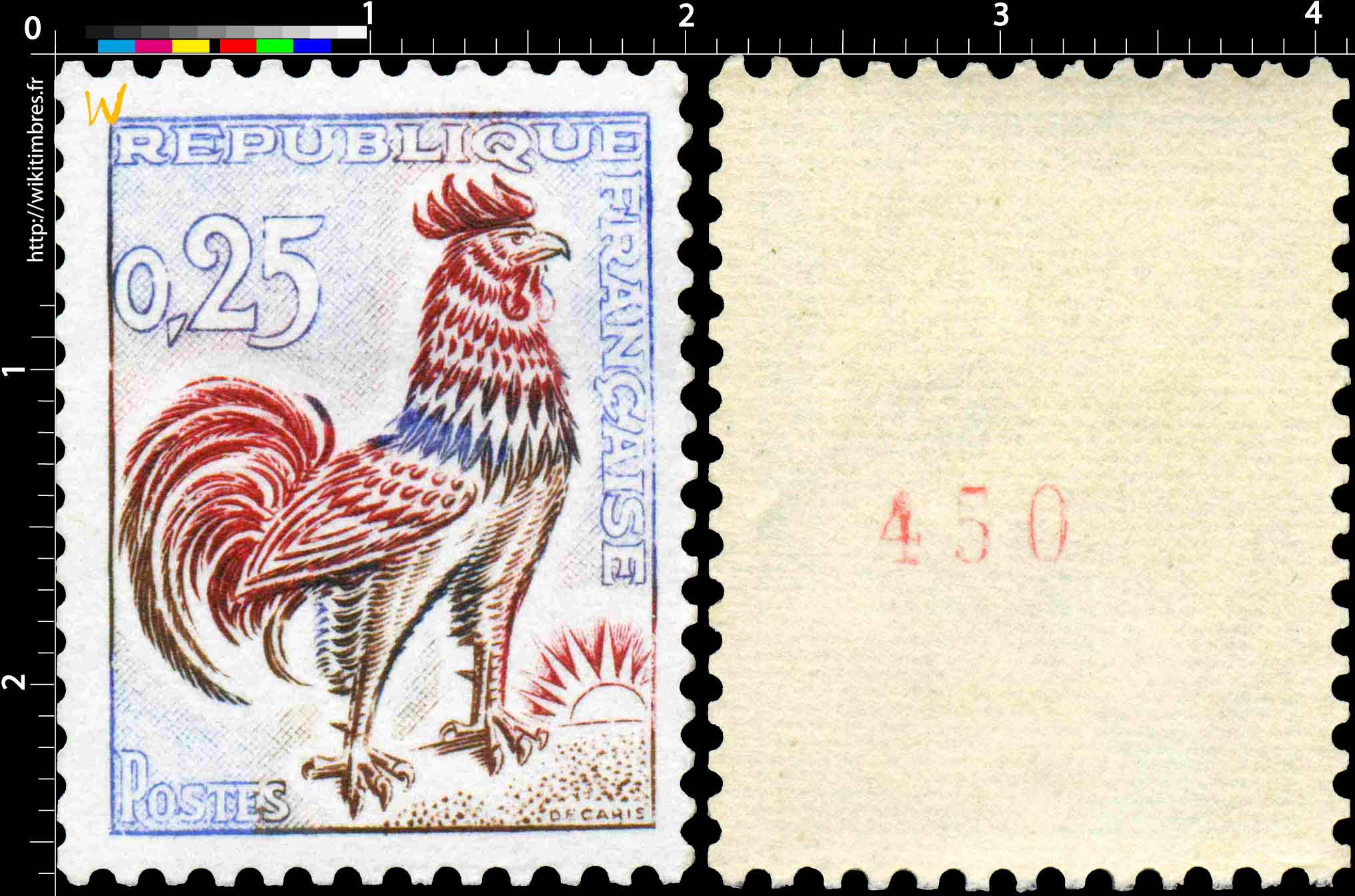 Sans légende particulière - Coq de Decaris