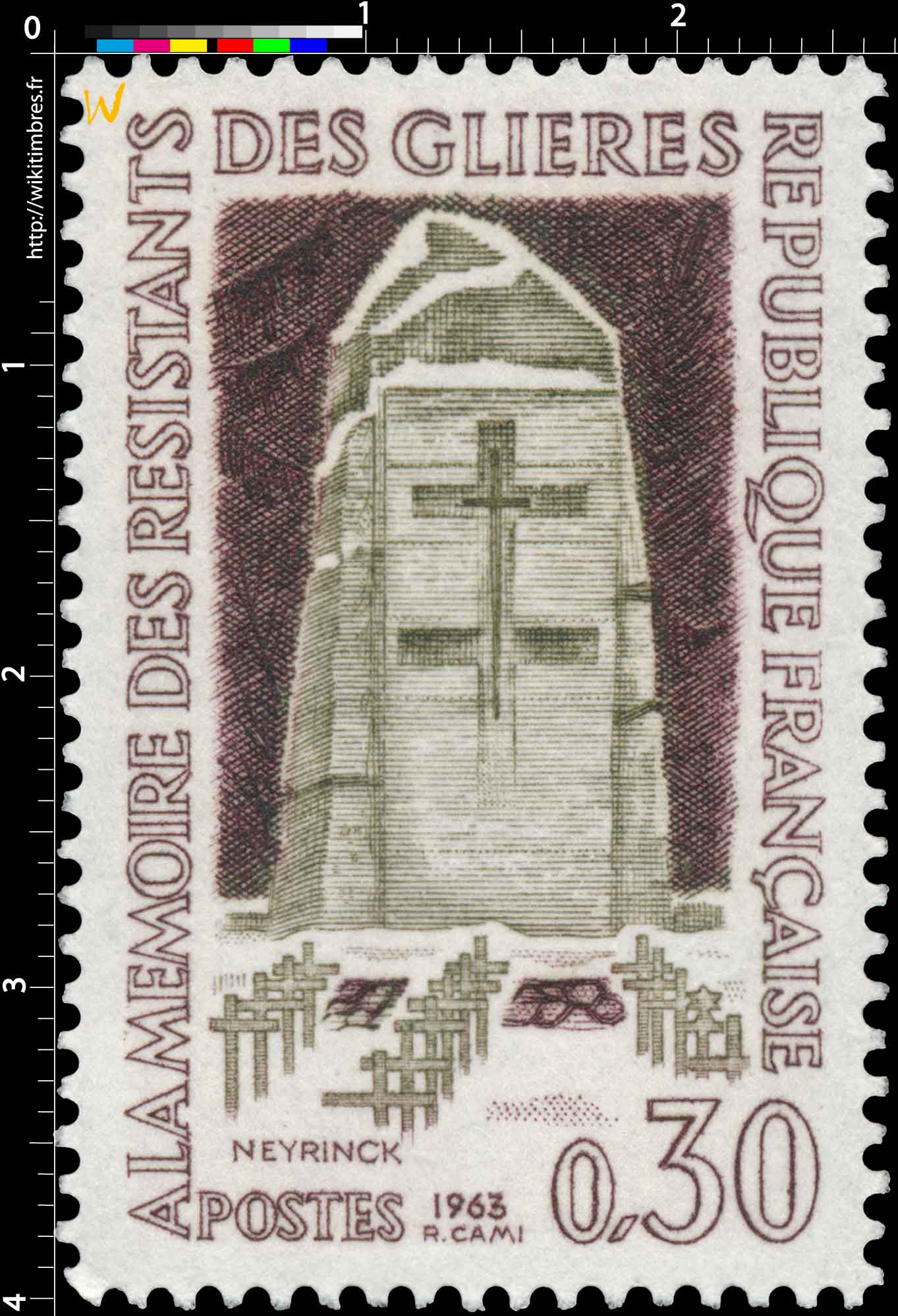 1963 À LA MÉMOIRE DES RÉSISTANTS DES GLIÈRES NEYEINCK