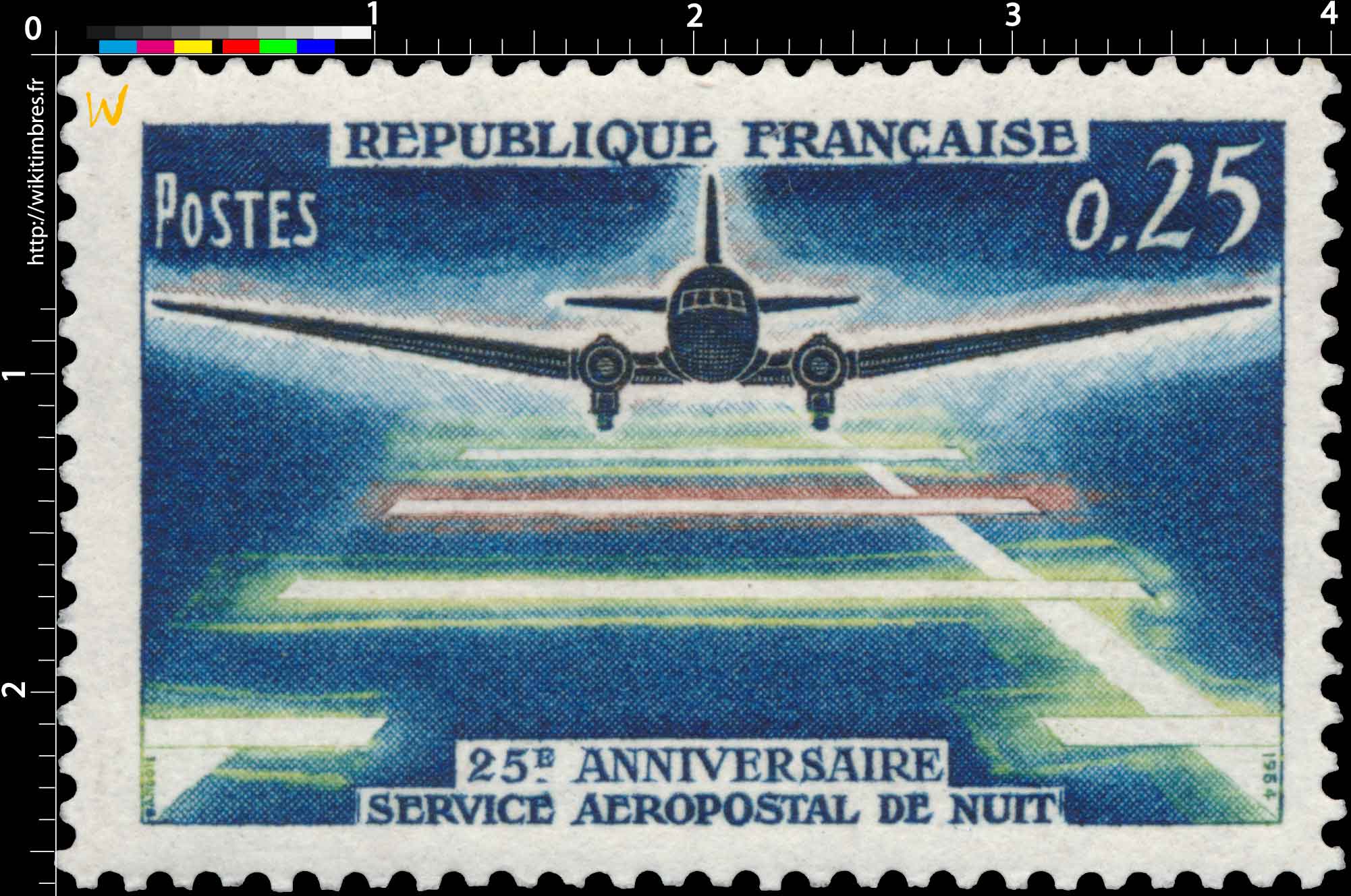 1964 25E ANNIVERSAIRE SERVICE AÉROPOSTAL DE NUIT