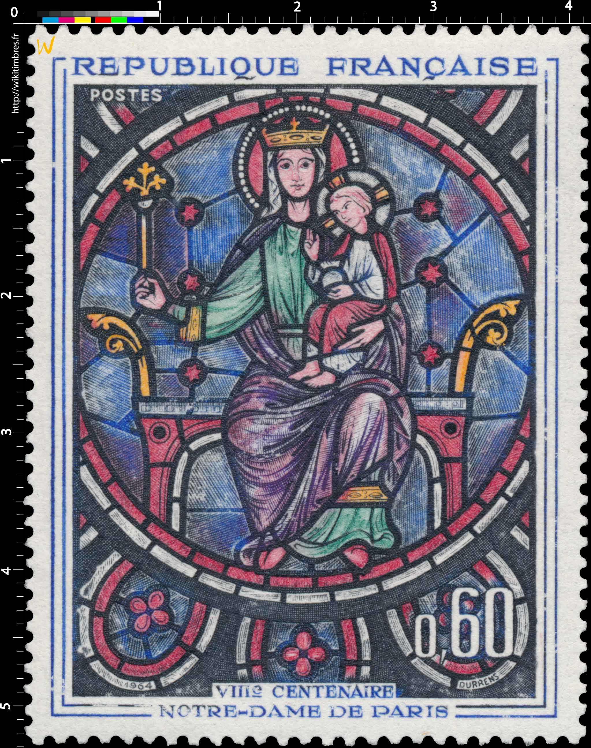 1964 VIIIe CENTENAIRE NOTRE-DAME DE PARIS