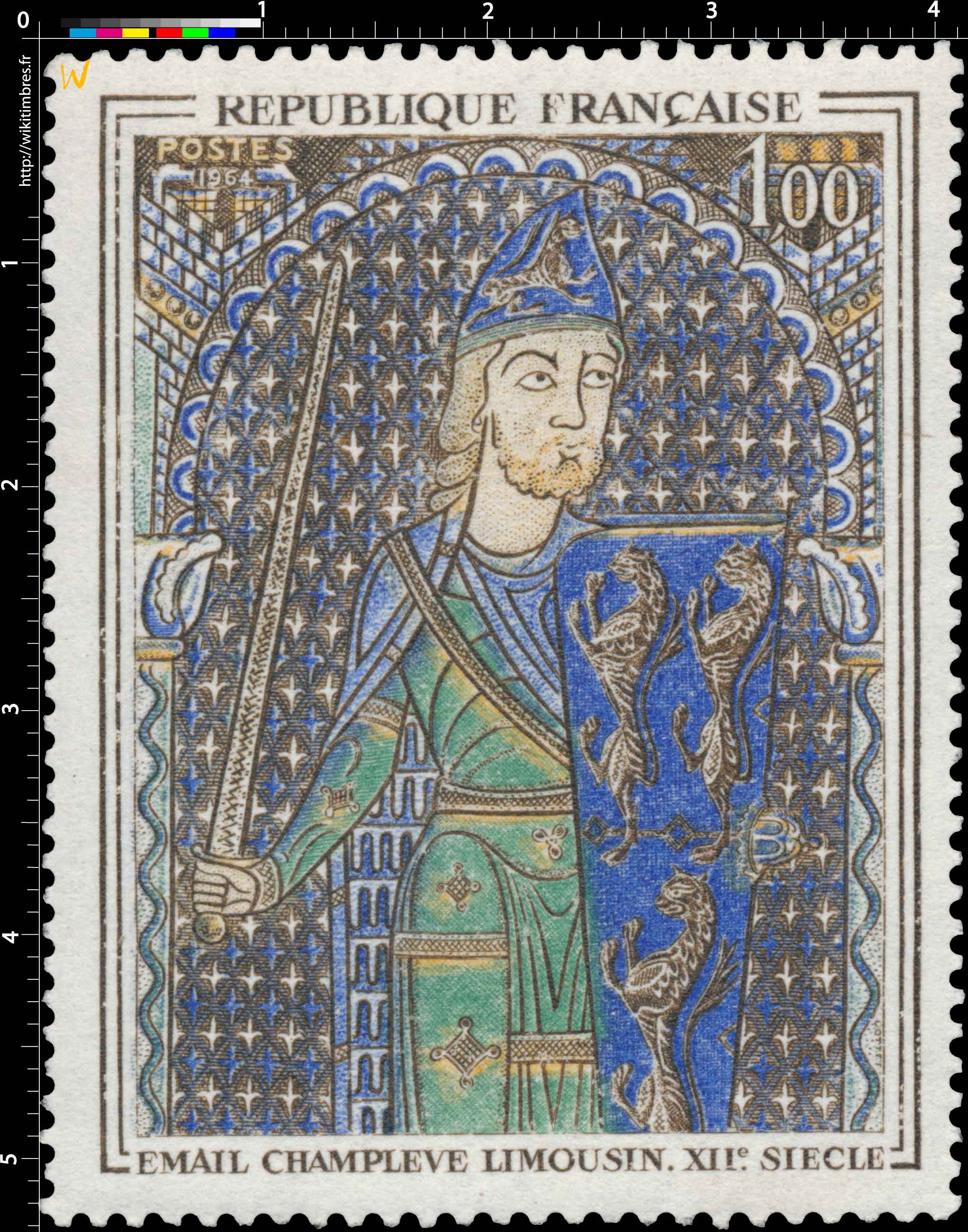 1964 EMAIL CHAMPLEVÉ LIMOUSIN. XIIe. SIÈCLE