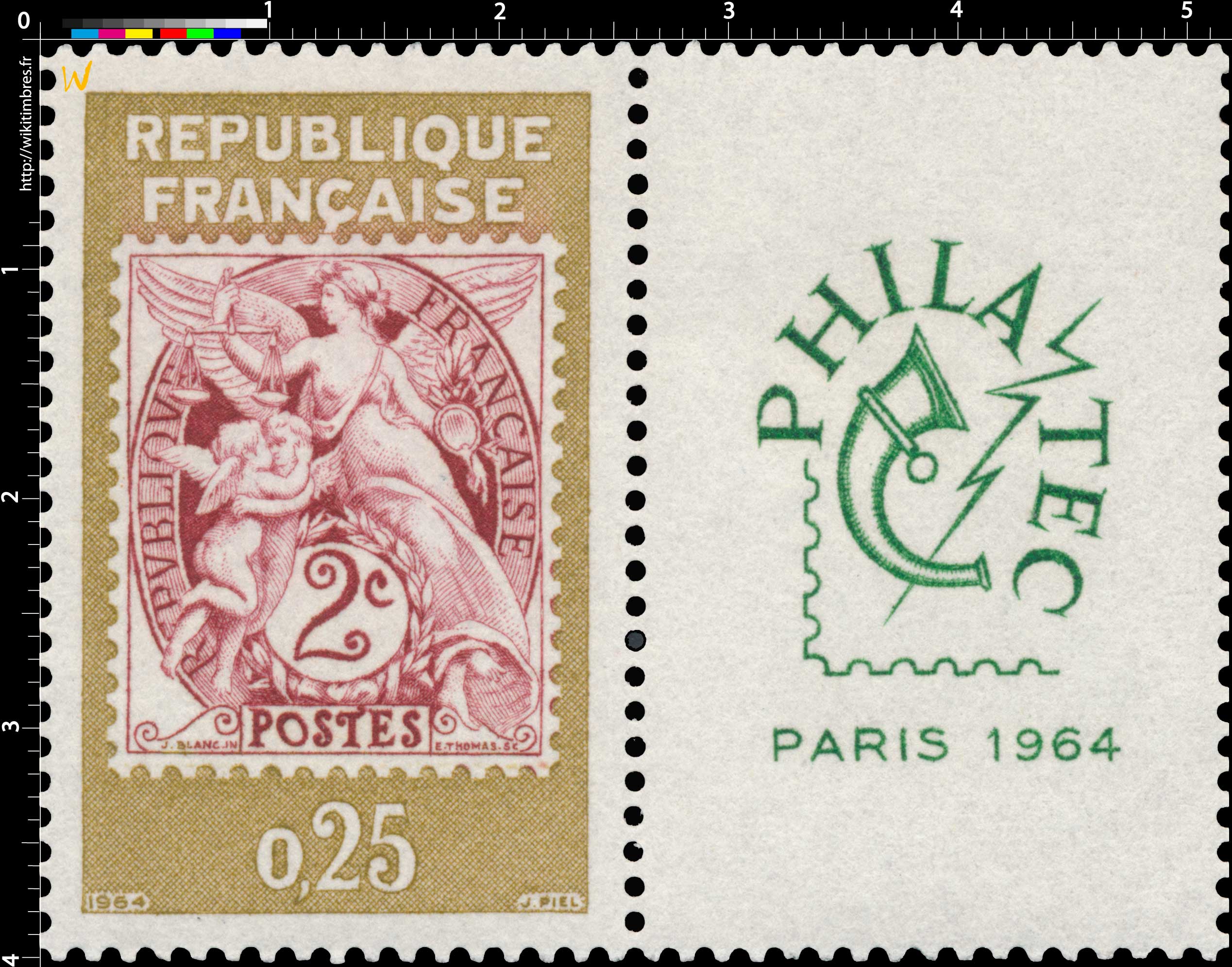 1964 - type Blanc - PHILATEC