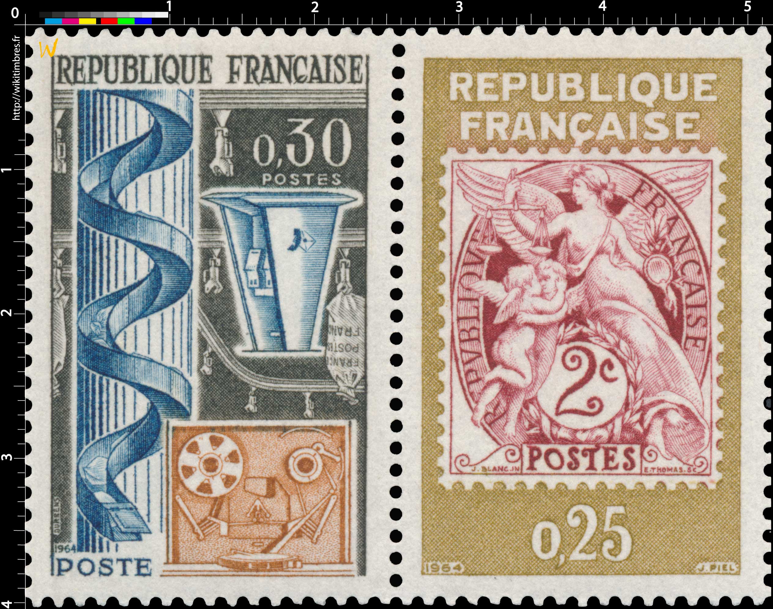 1964 - type Blanc - PHILATEC