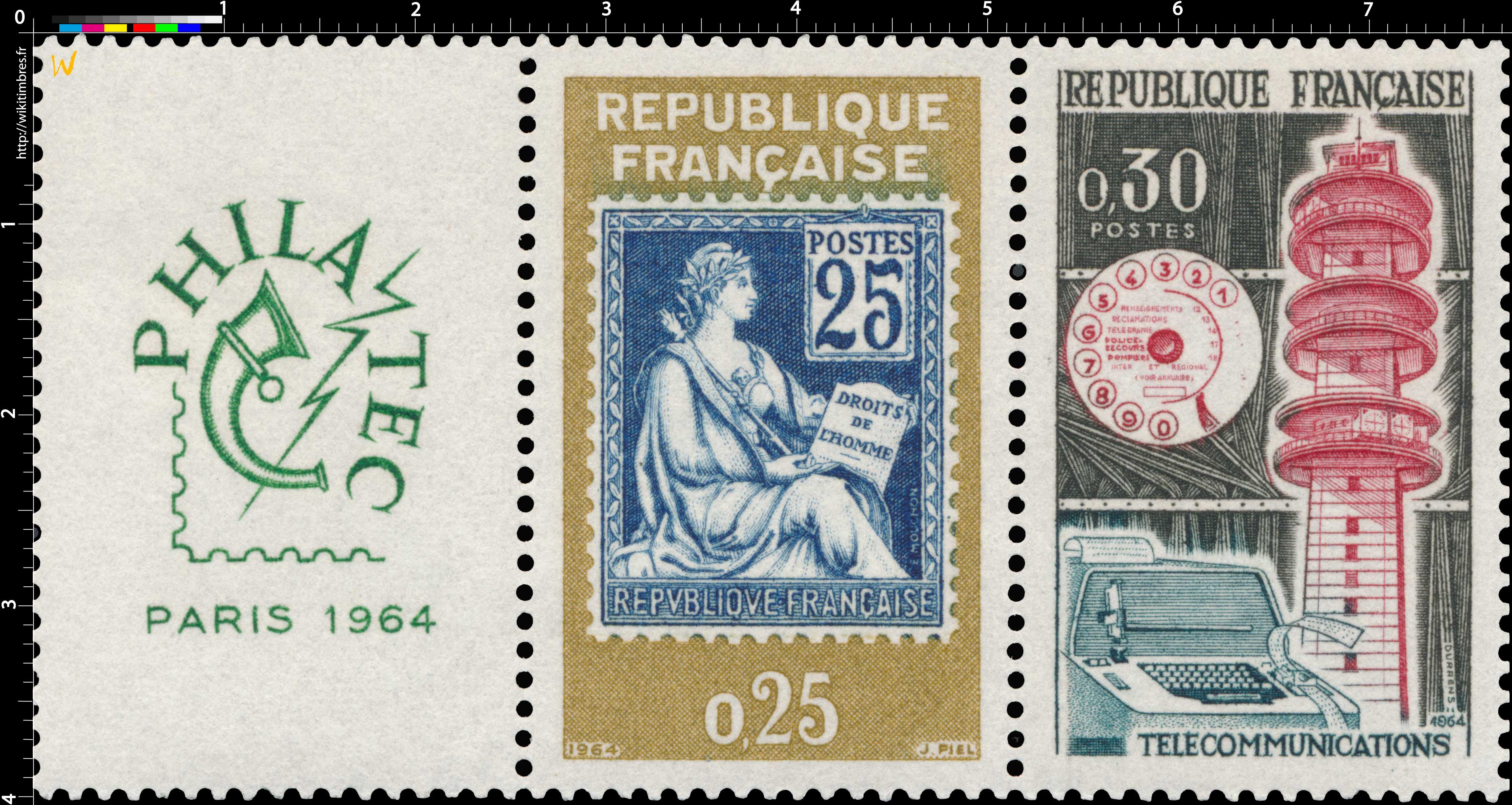 1964 - type Blanc - PHILATEC