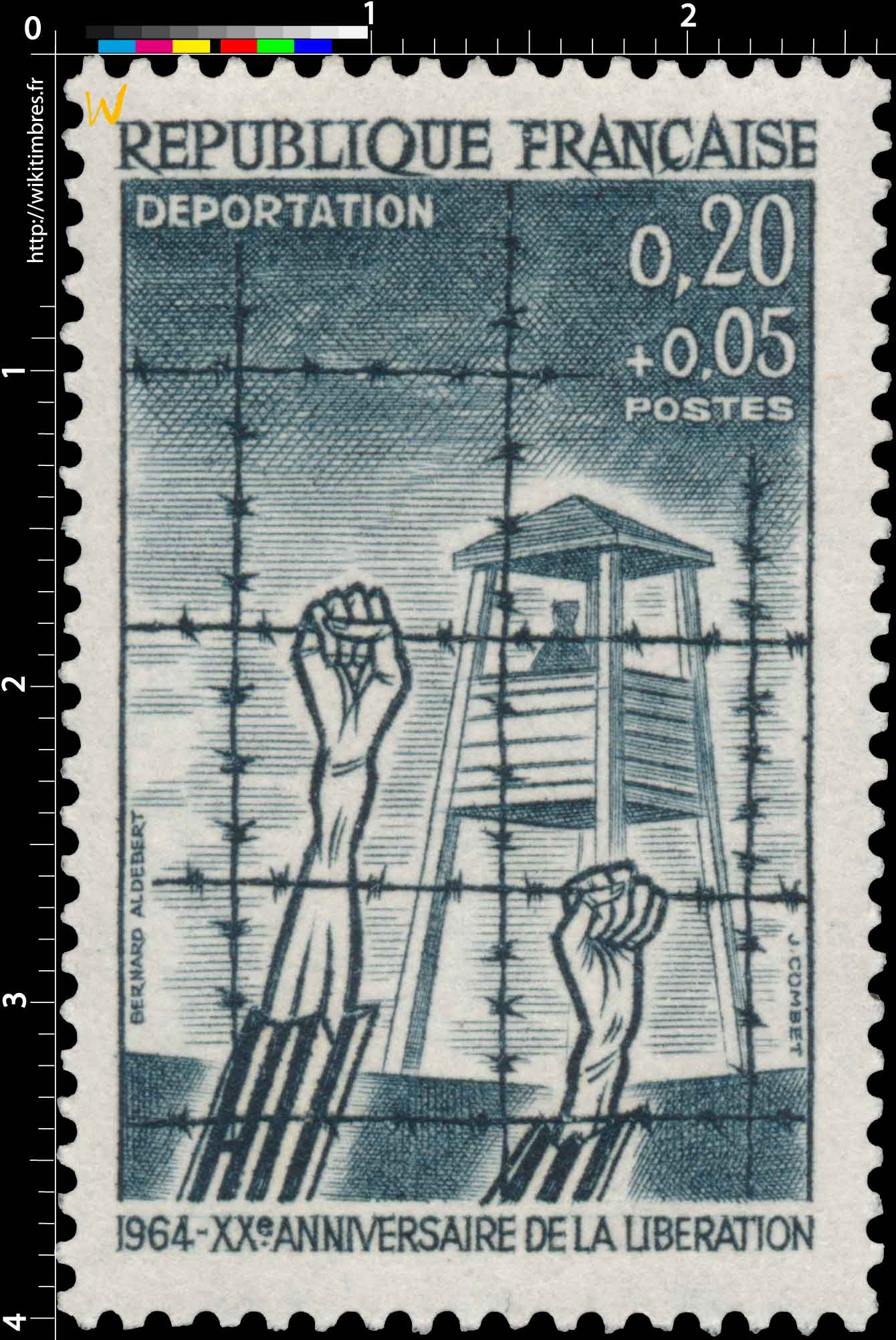 DÉPORTATION 1964 - XXe ANNIVERSAIRE DE LA LIBÉRATION