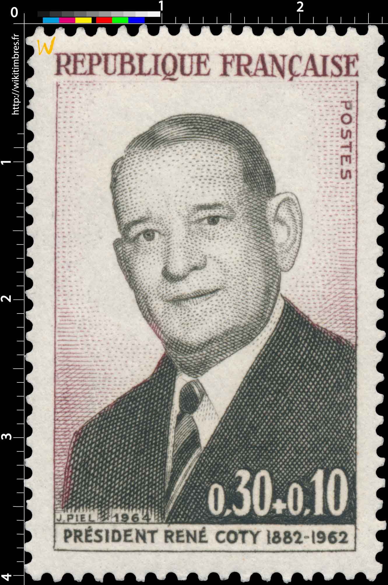 1964 PRÉSIDENT RENÉ COTY 1882-1962