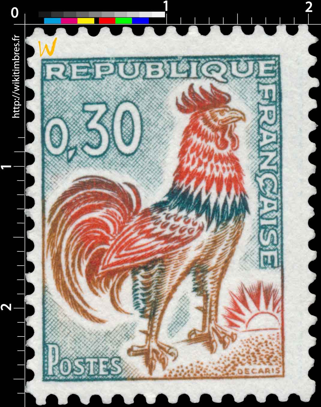 Sans légende particulière - Coq de Decaris