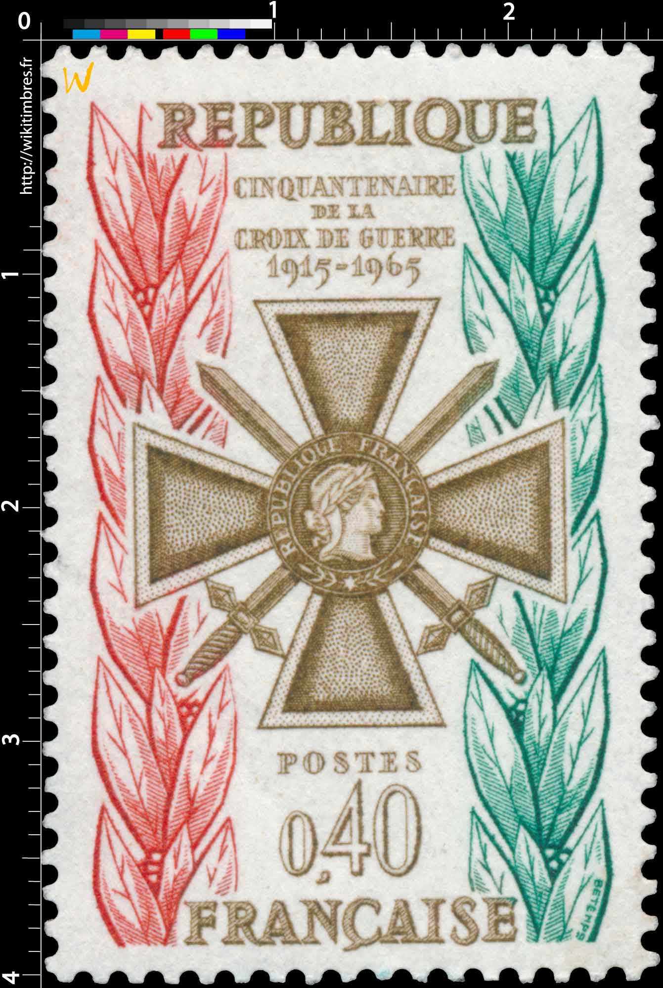 CINQUANTENAIRE DE LA CROIX DE GUERRE 1915-1965