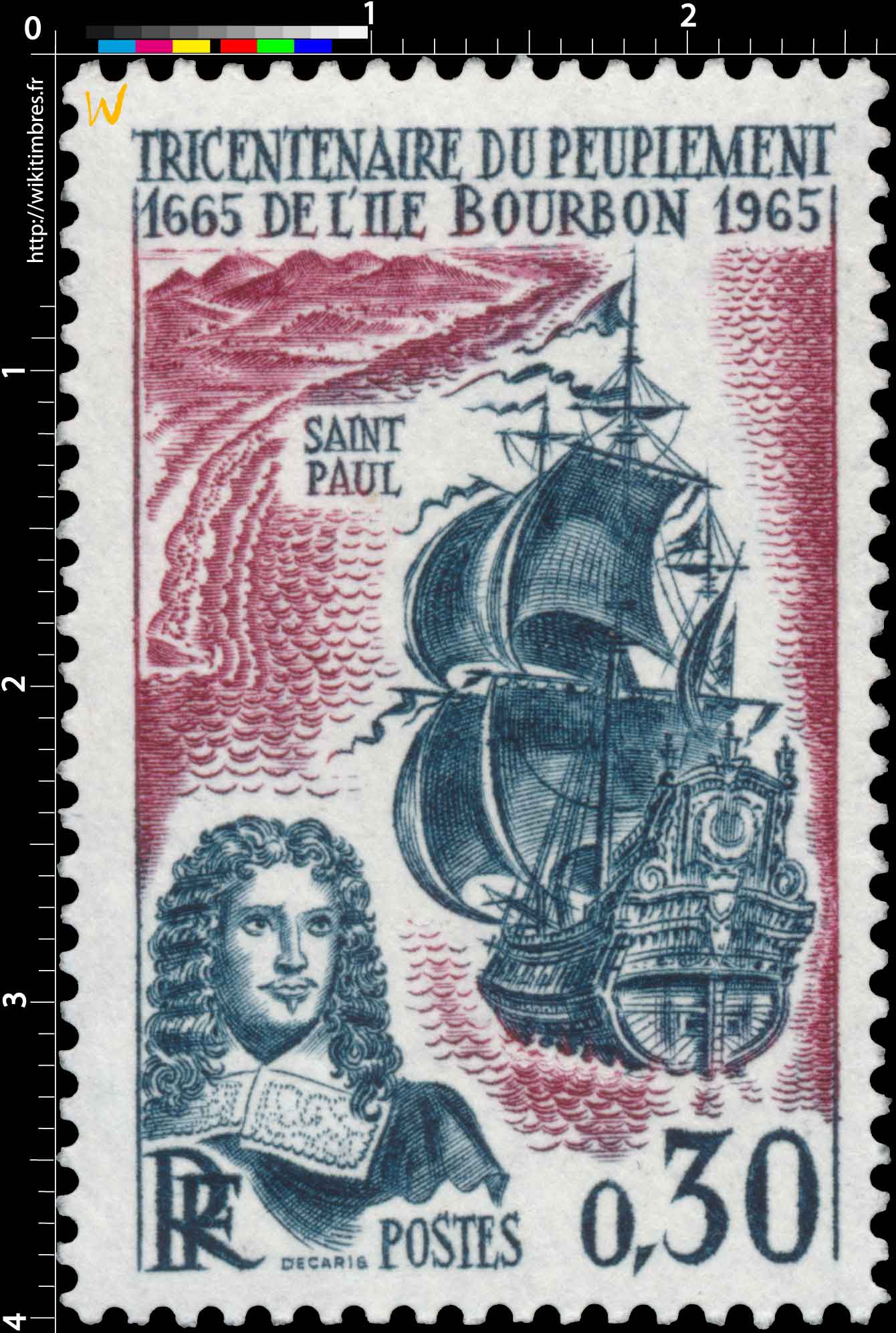 TRICENTENAIRE DU PEUPLEMENT DE L'ÎLE BOURBON 1665-1965