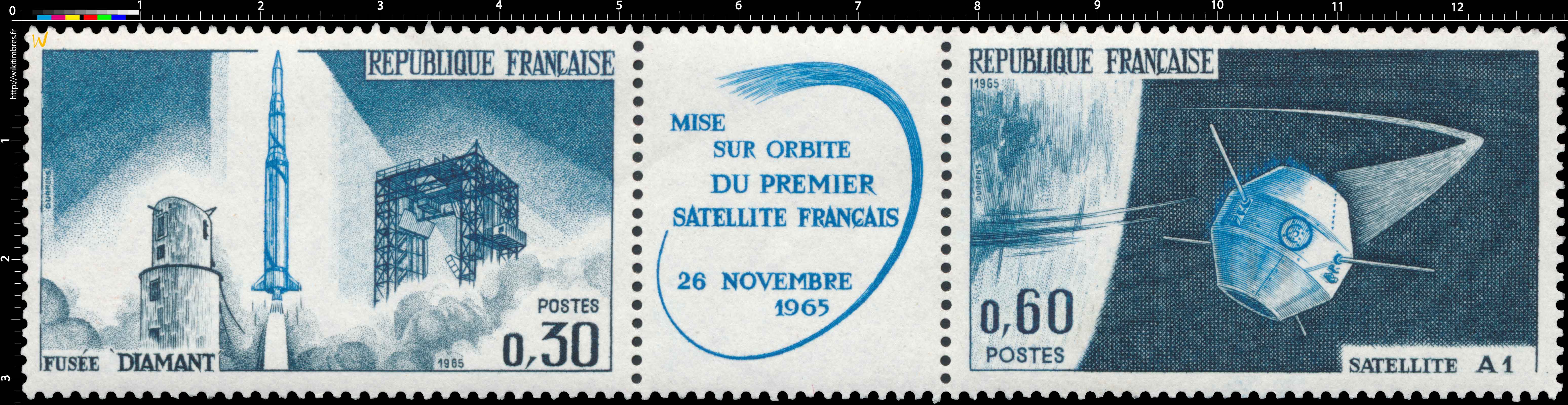 MISE SUR ORBITE DU PREMIER SATELLITE FRANÇAIS 26 NOVEMBRE 1965