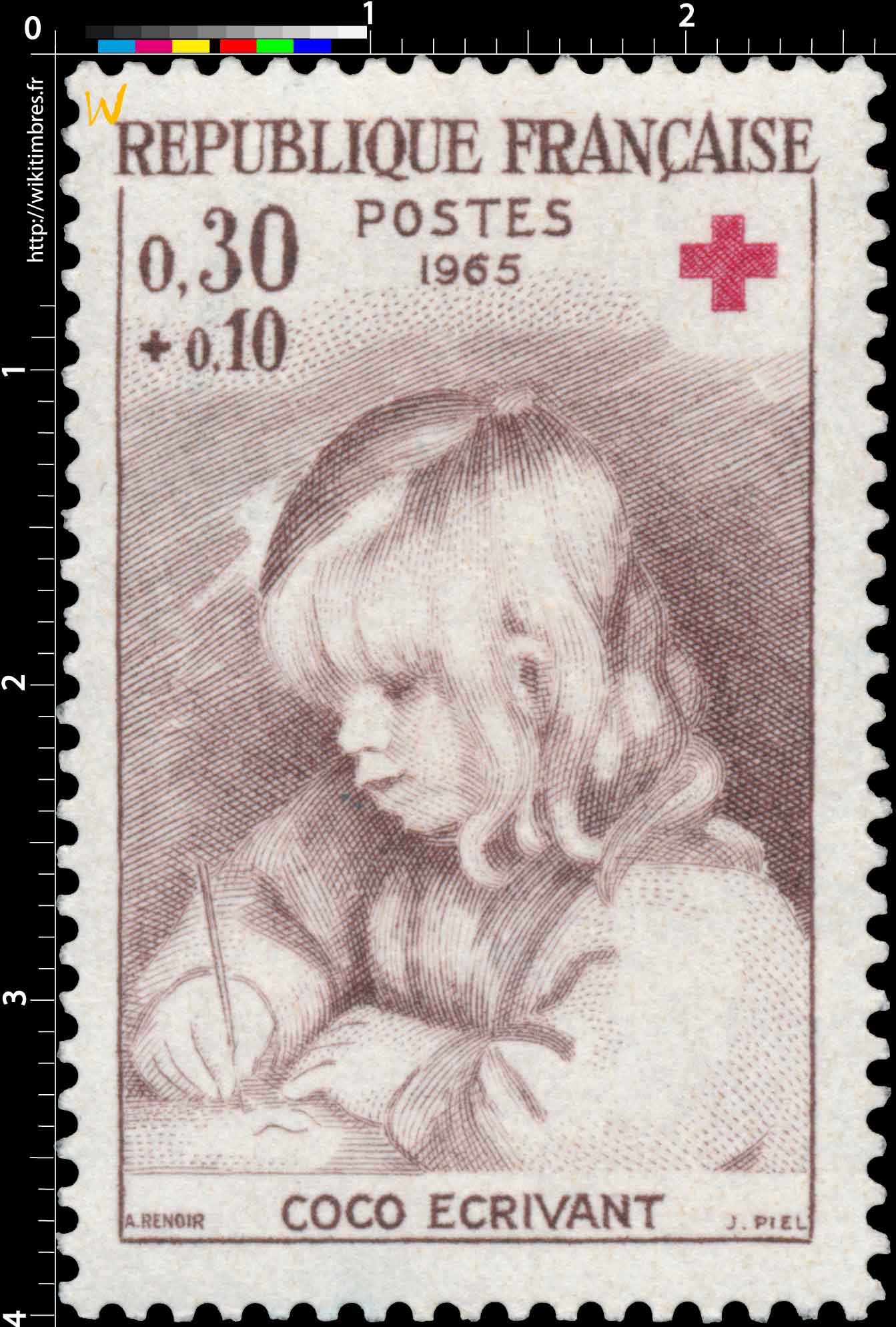 1965 COCO ÉCRIVANT