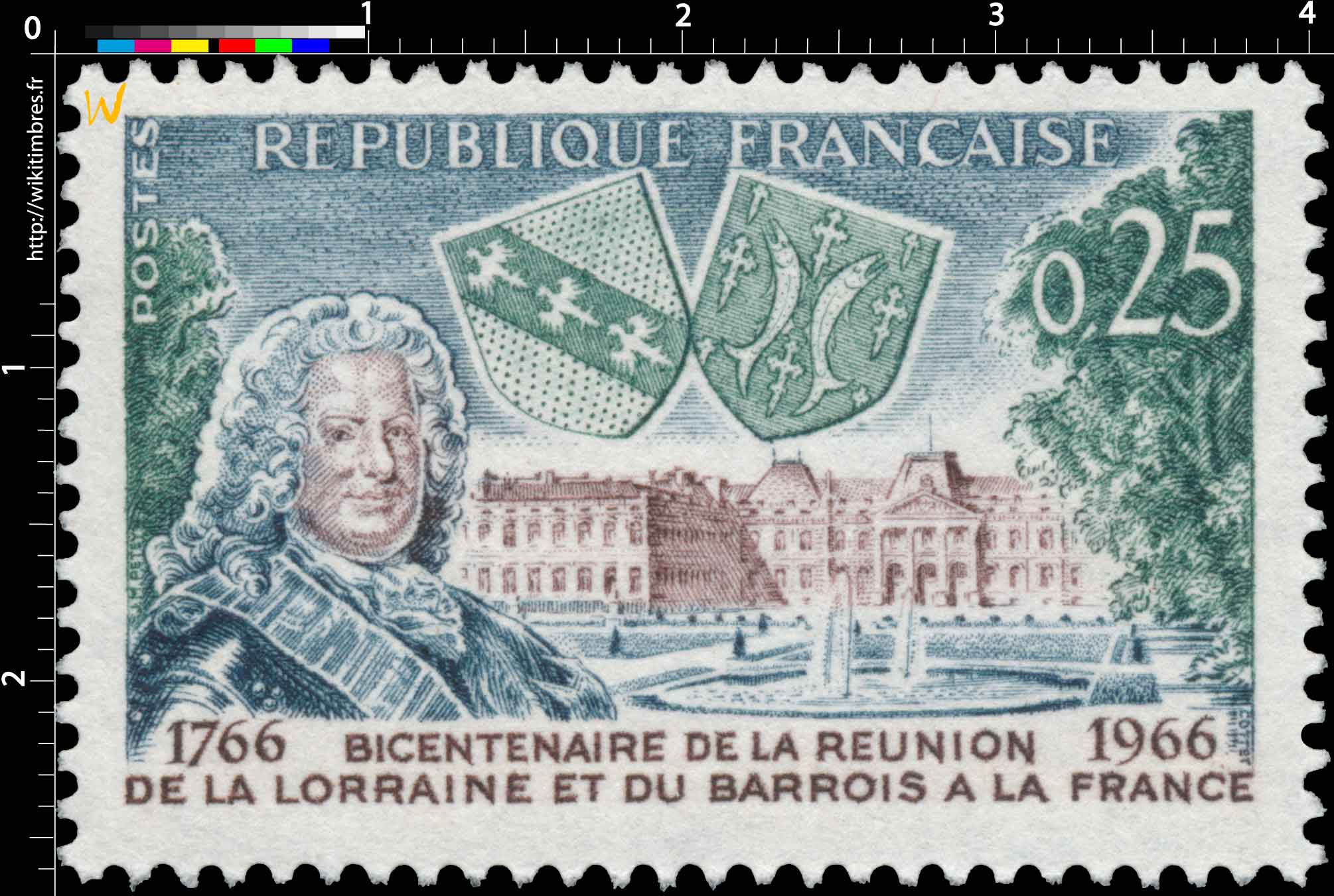BICENTENAIRE DE LA RÉUNION DE LA LORRAINE ET DU BARROIS A LA FRANCE 1766-1966