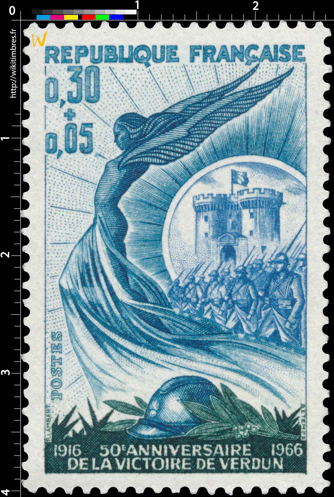 50e ANNIVERSAIRE DE LA VICTOIRE DE VERDUN 1916-1966