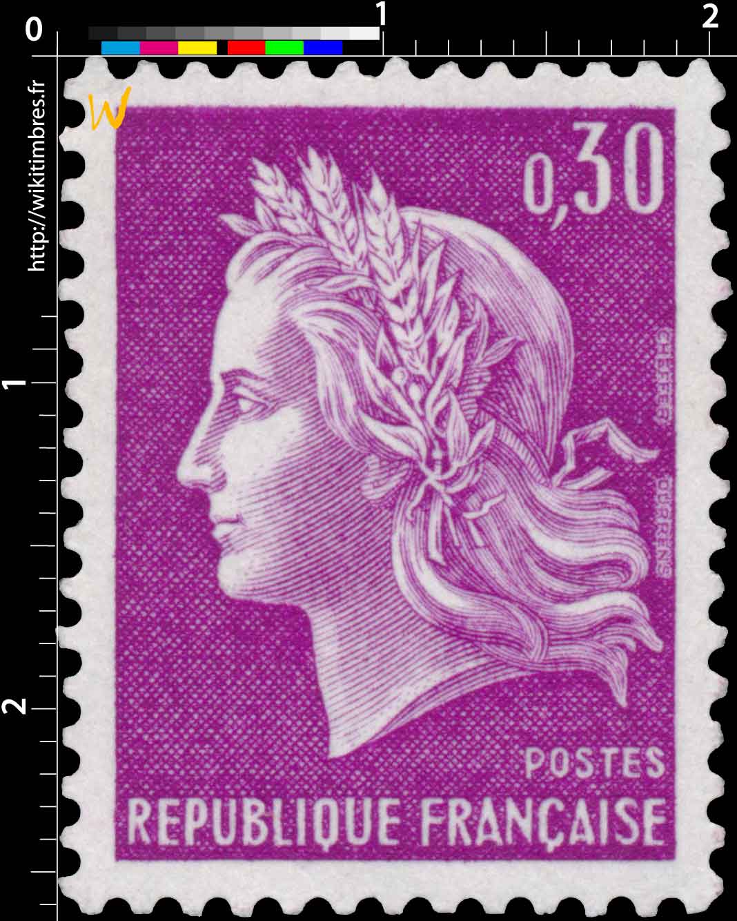 Sans légende particulière - type Marianne de Cheffer