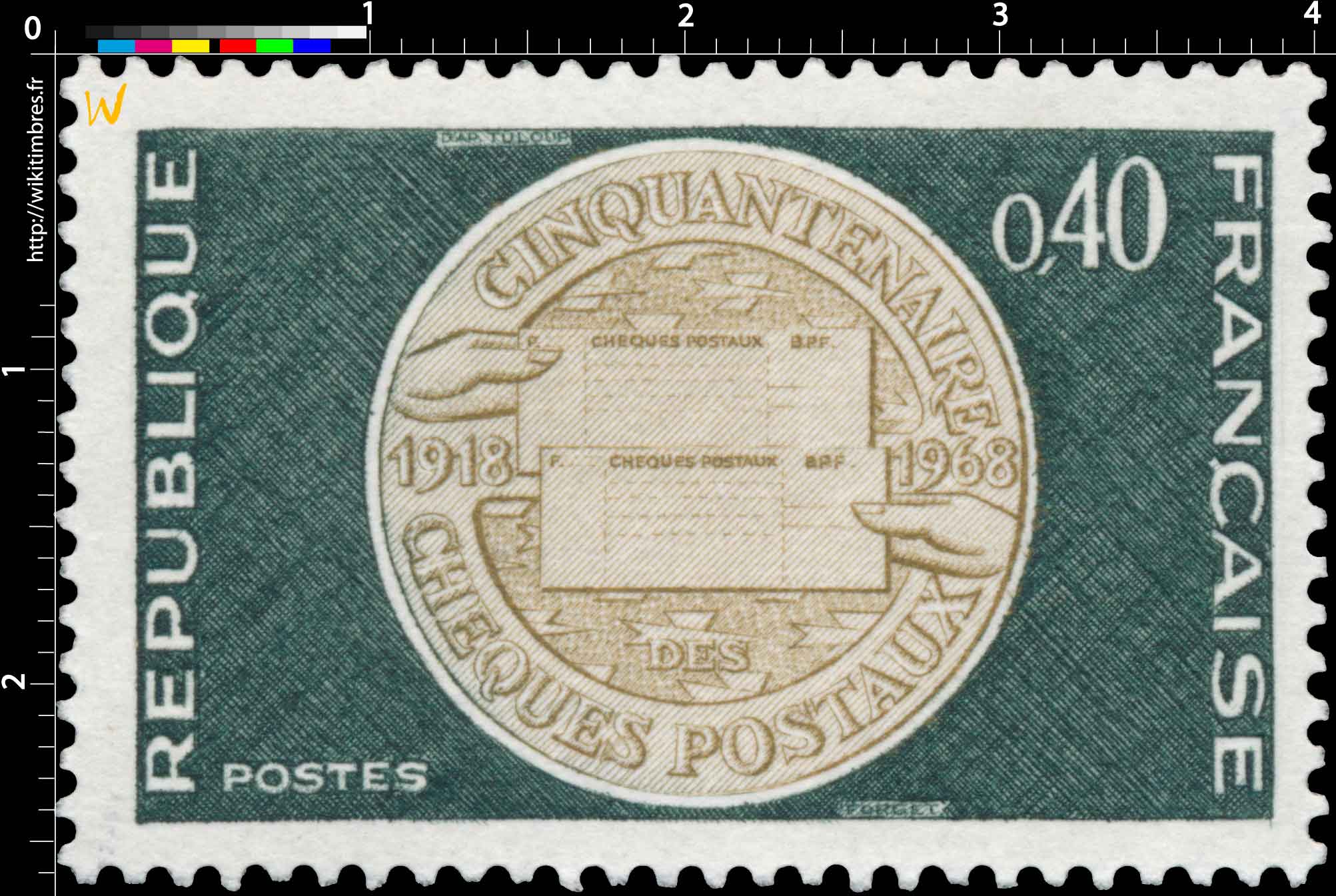 CINQUANTENAIRE CHÈQUES POSTAUX 1918-1968