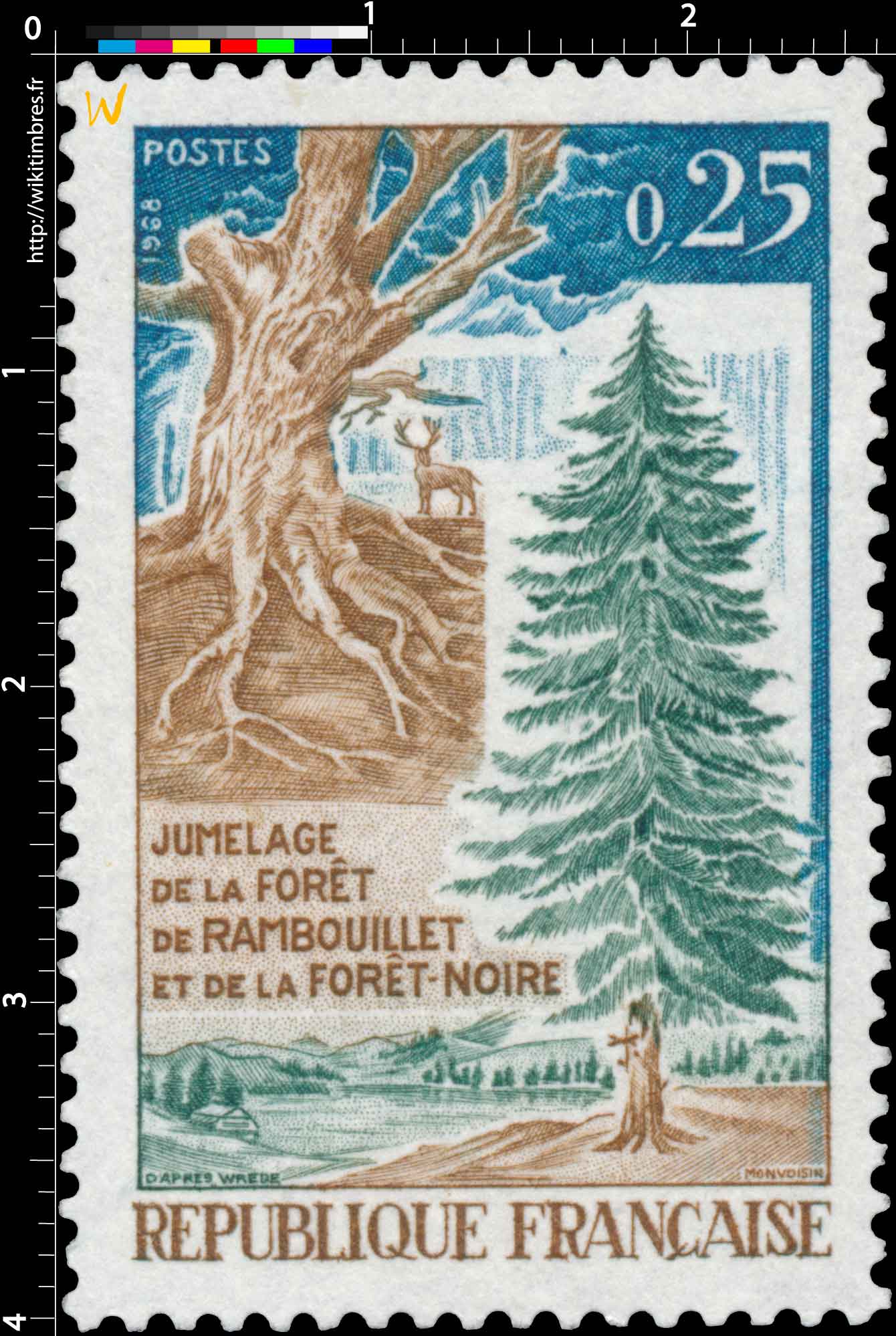 1968 JUMELAGE DE LA FORÊT DE RAMBOUILLET ET DE LA FORÊT-NOIRE