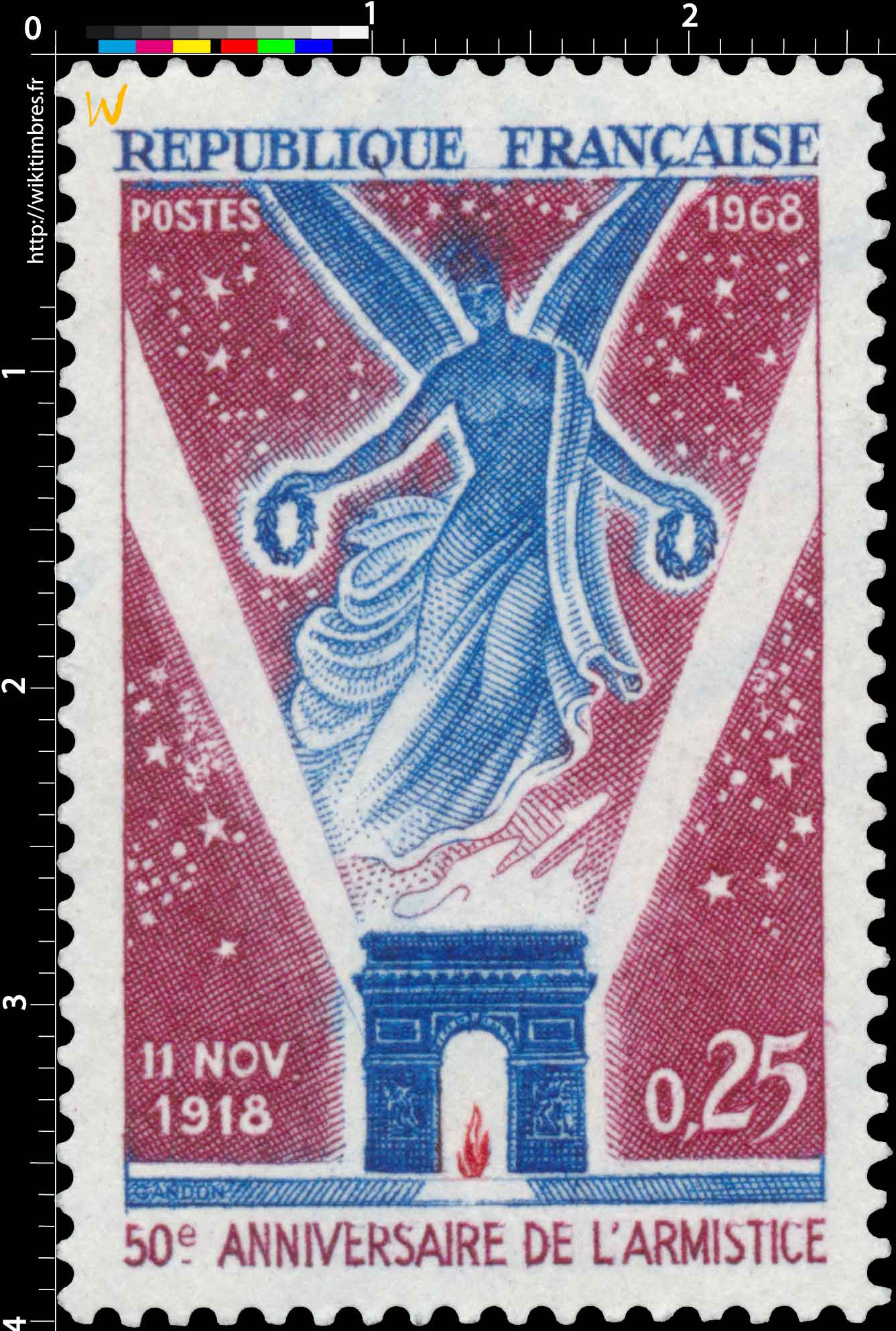 1968 11 NOV. 1918 50e ANNIVERSAIRE DE L'ARMISTICE