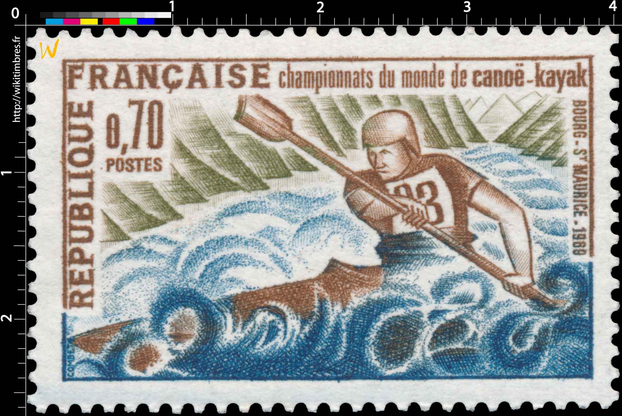 championnats du monde de canoë-kayak Bourg-St Maurice 1969