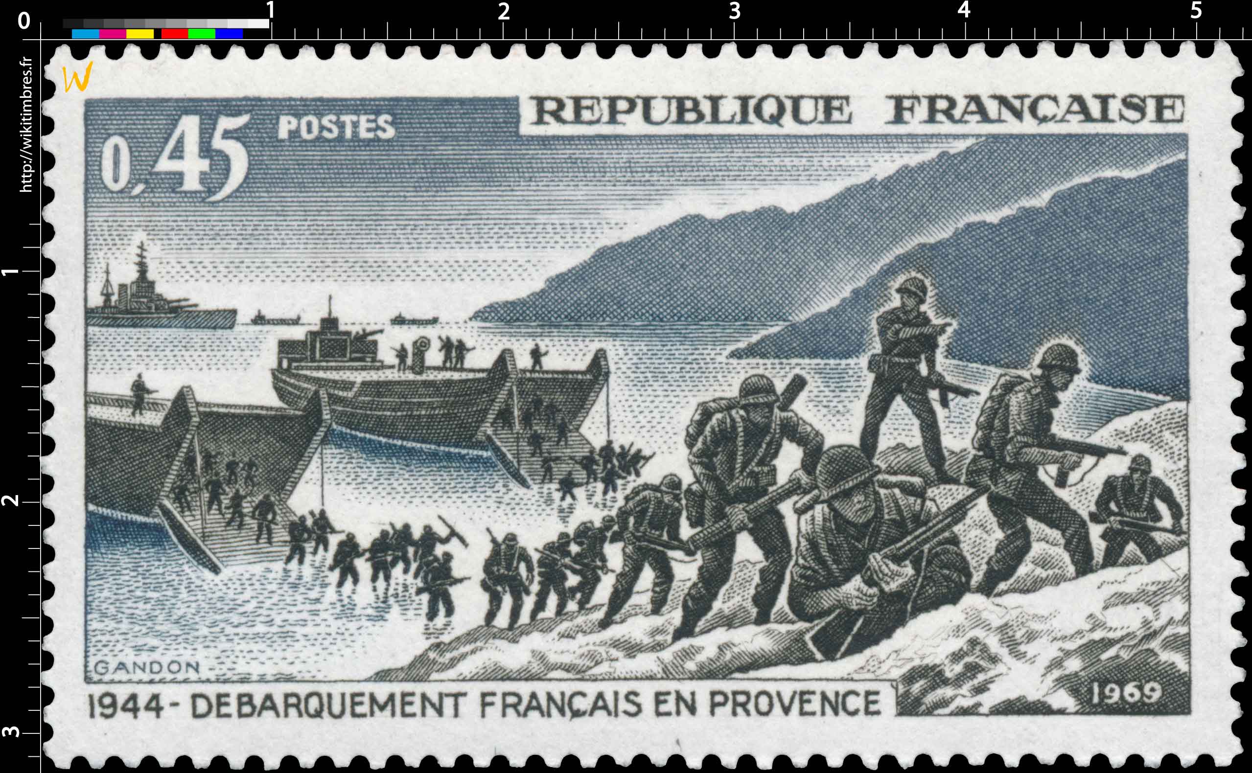 1969 DÉBARQUEMENT FRANÇAIS EN PROVENCE