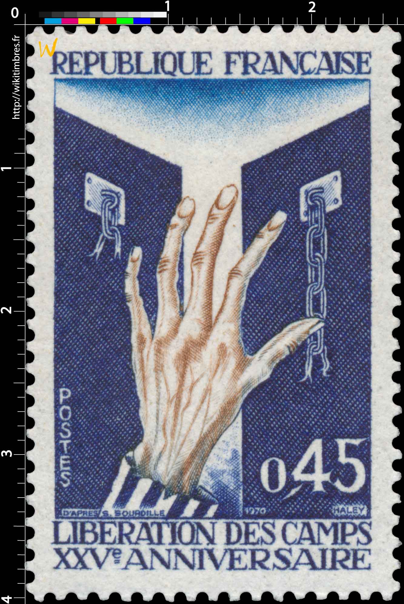 1970 LIBÉRATION DES CAMPS XXVe ANNIVERSAIRE