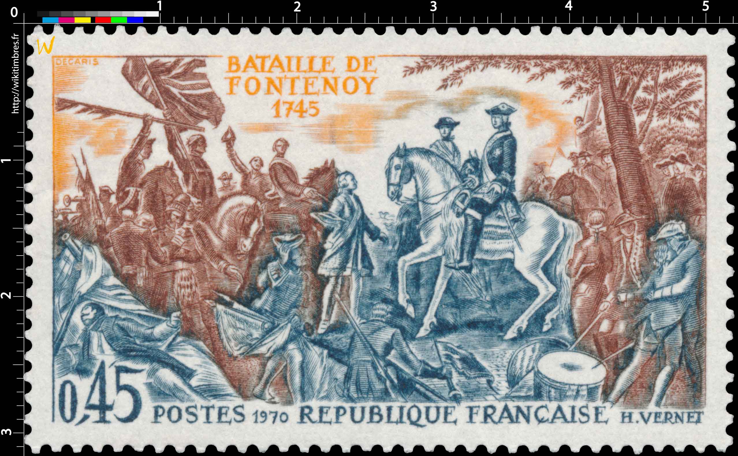 1970 BATAILLE DE FONTENOY 1745