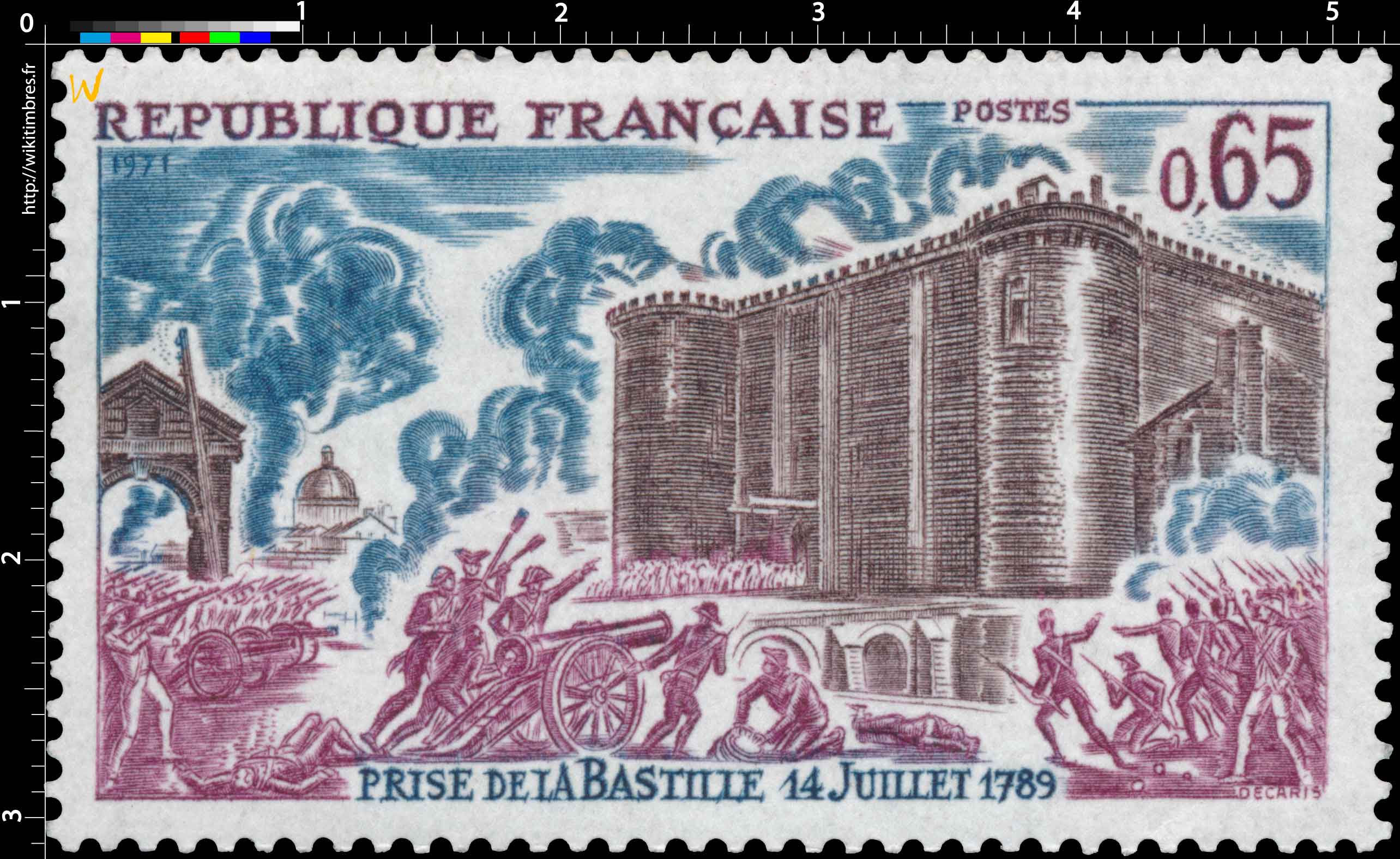 1971 PRISE DE LA BASTILLE 14 JUILLET 1789