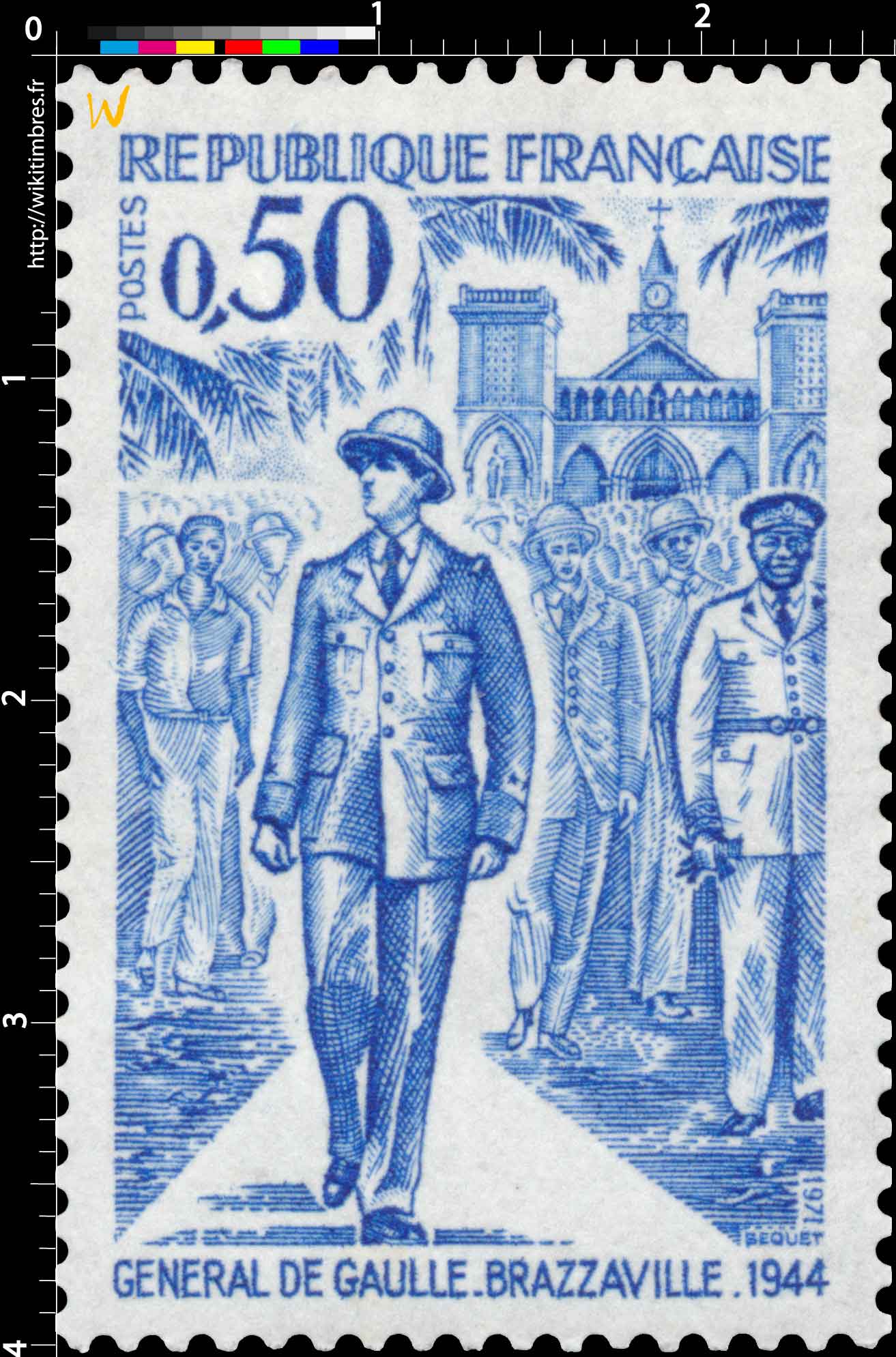 1971 GÉNÉRAL DE GAULLE. BRAZZAVILLE.1944