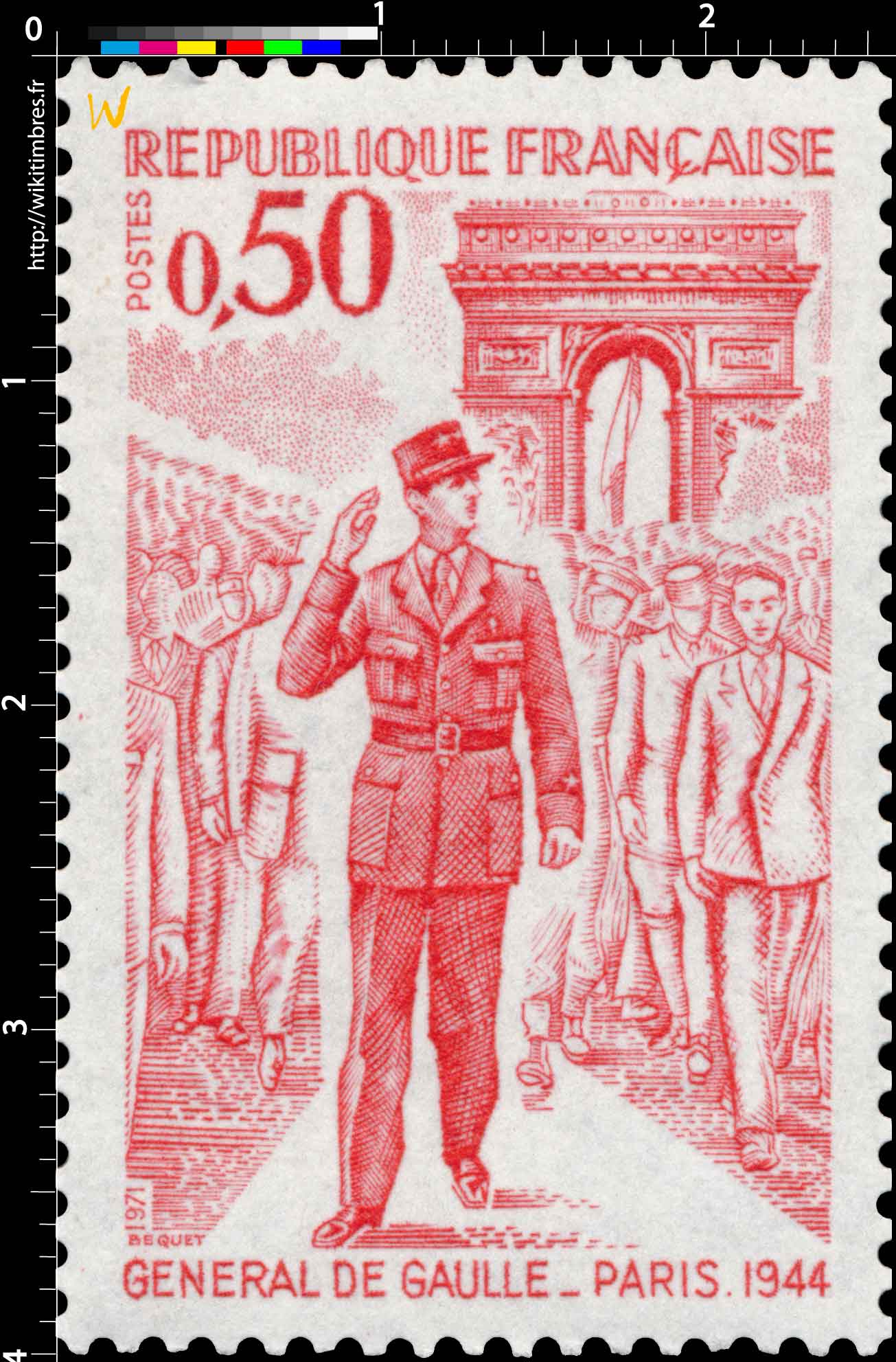 1971 GÉNÉRAL DE GAULLE. PARIS.1944
