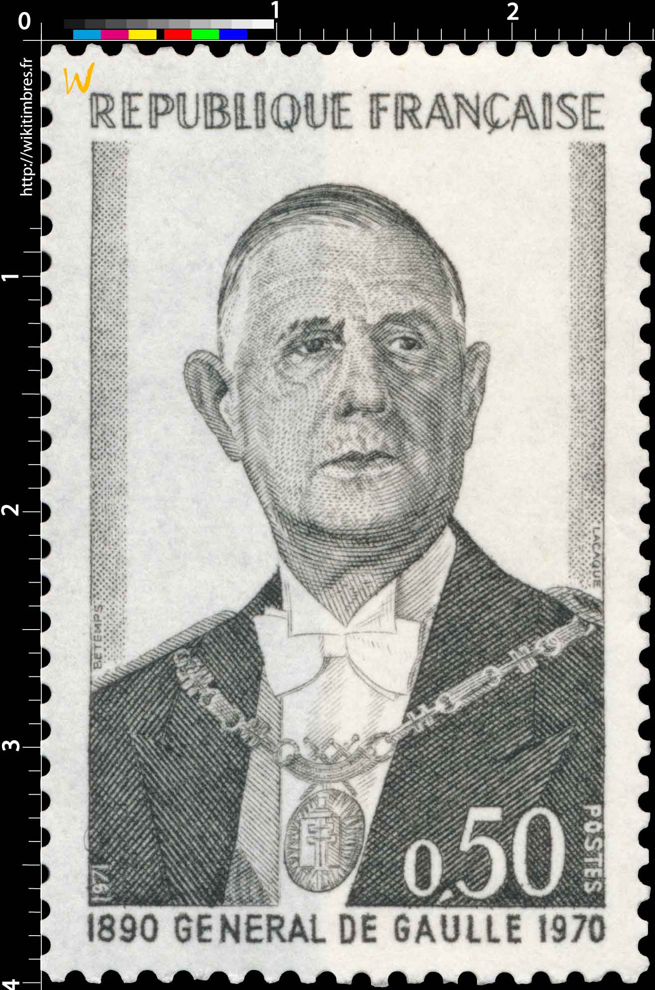 1971 GÉNÉRAL DE GAULLE 1890-1970