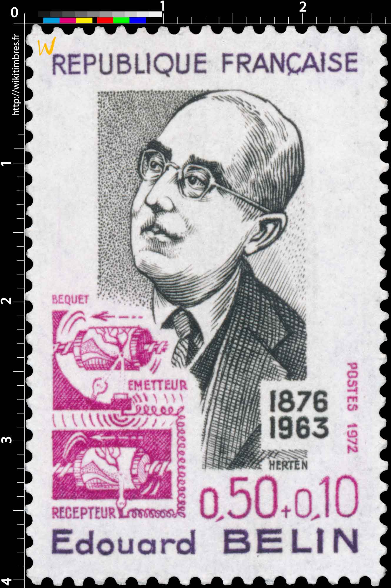1972 Édouard BELIN 1876-1963 ÉMETTEUR RÉCEPTEUR