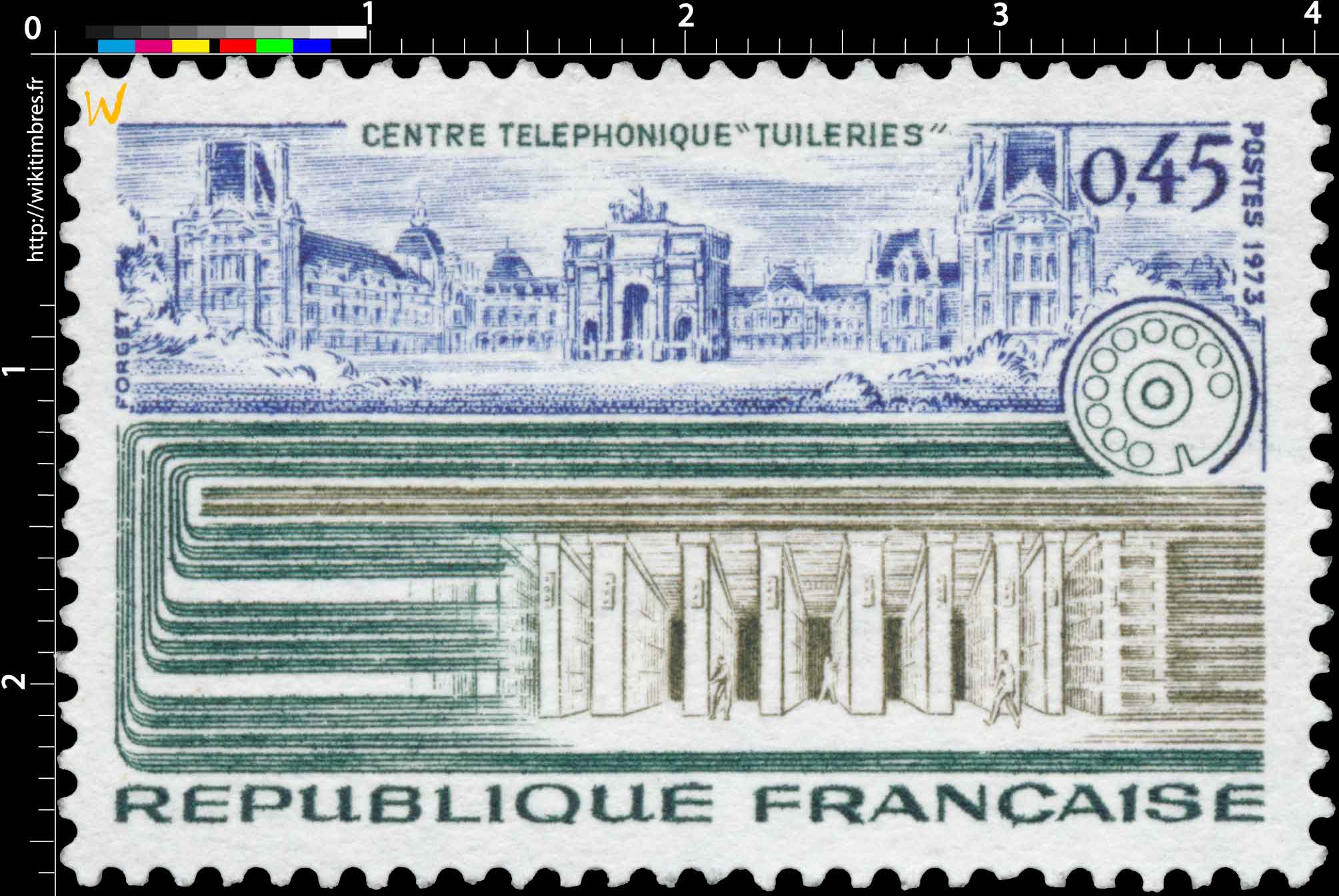 1973 CENTRE TÉLÉPHONIQUE TUILERIES