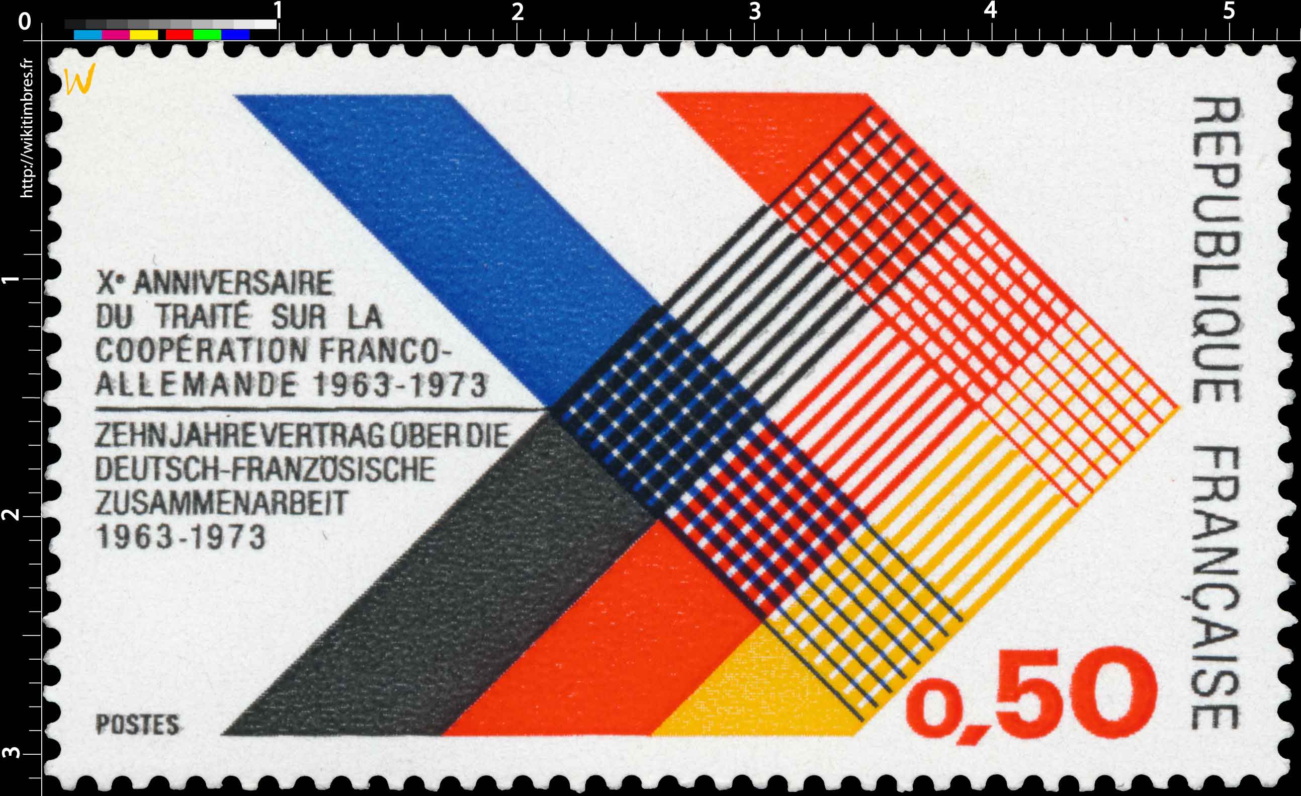 Xe ANNIVERSAIRE DE TRAITÉ SUR LA COOPÉRATION FRANCO-ALLEMANDE 1963-1973