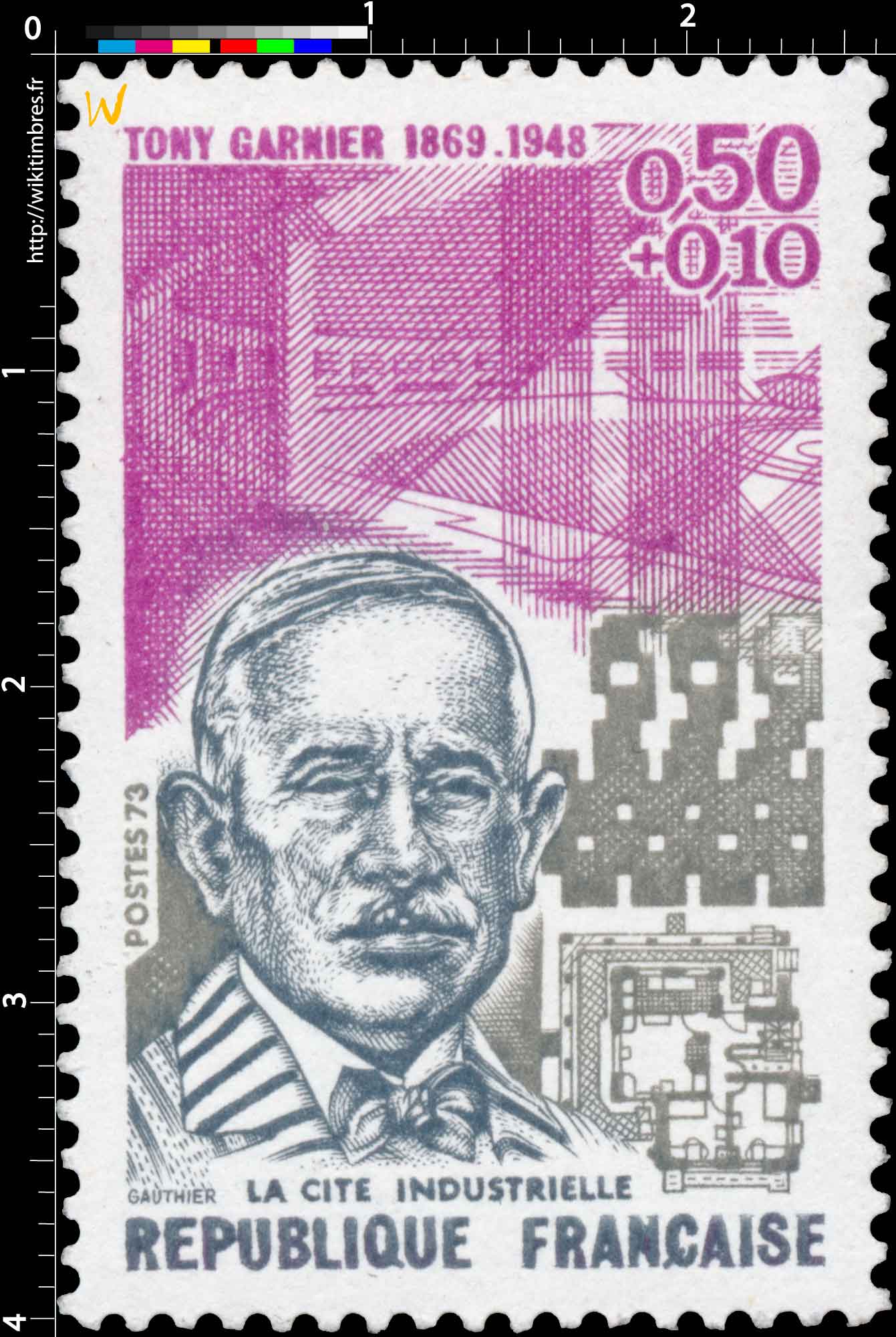 POSTES 73 TONY GARNIER 1869-1948 LA CITE INDUSTRIELLE