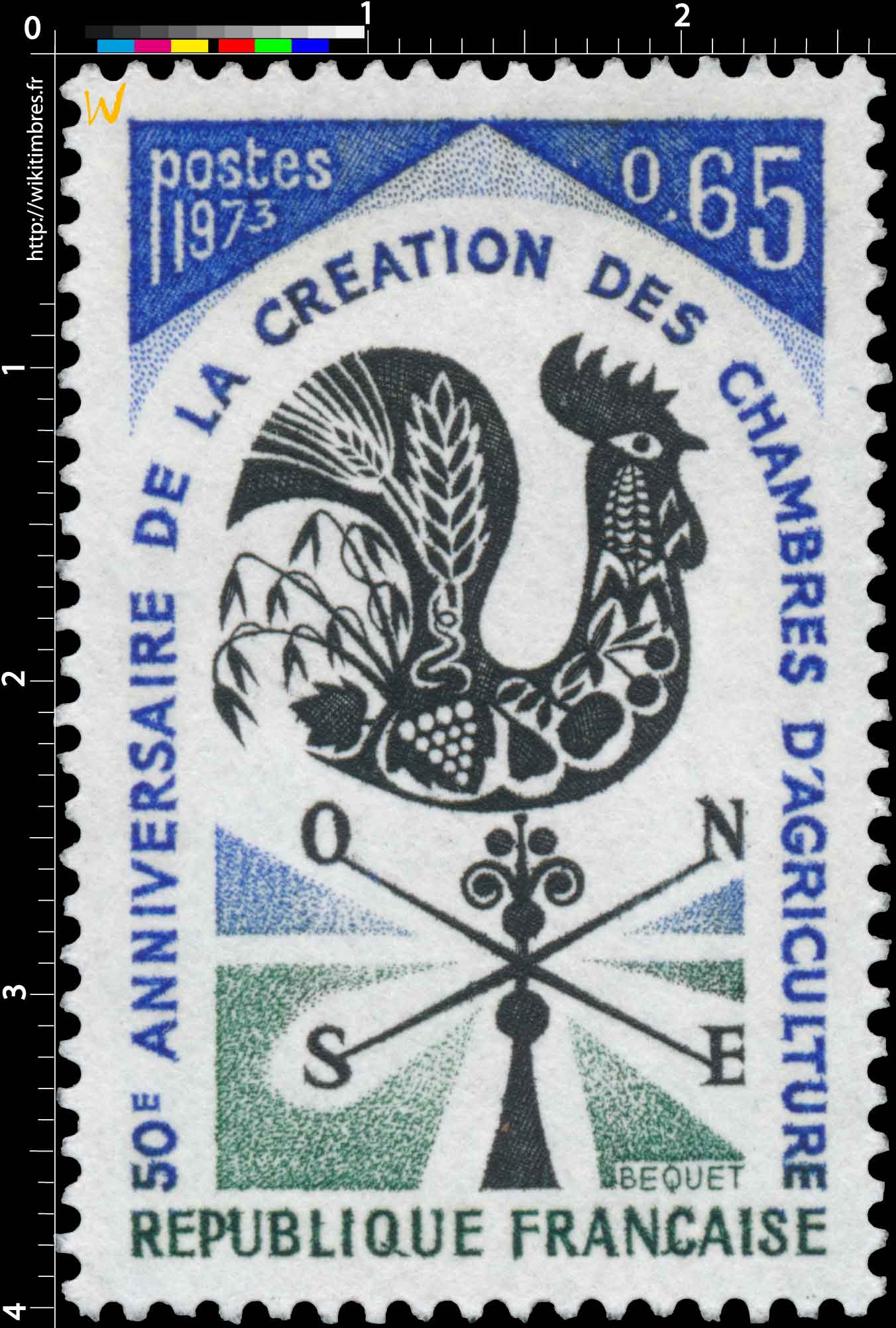 1973 50E ANNIVERSAIRE DE LA CRÉATION DES CHAMBRES D'AGRICULTURE
