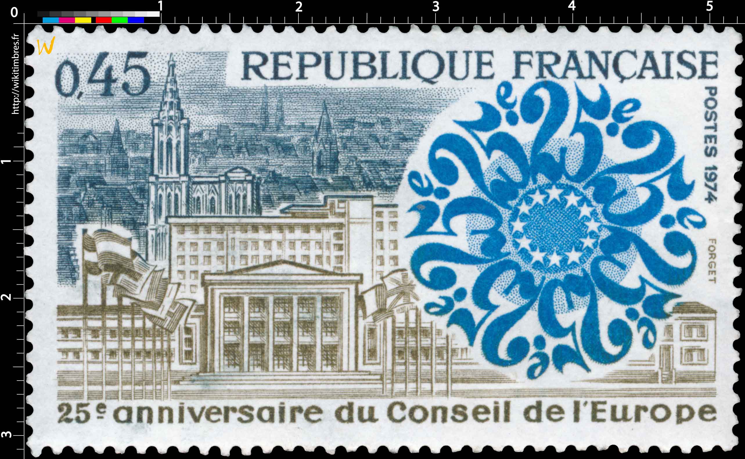 1974 25e anniversaire du Conseil de l'Europe