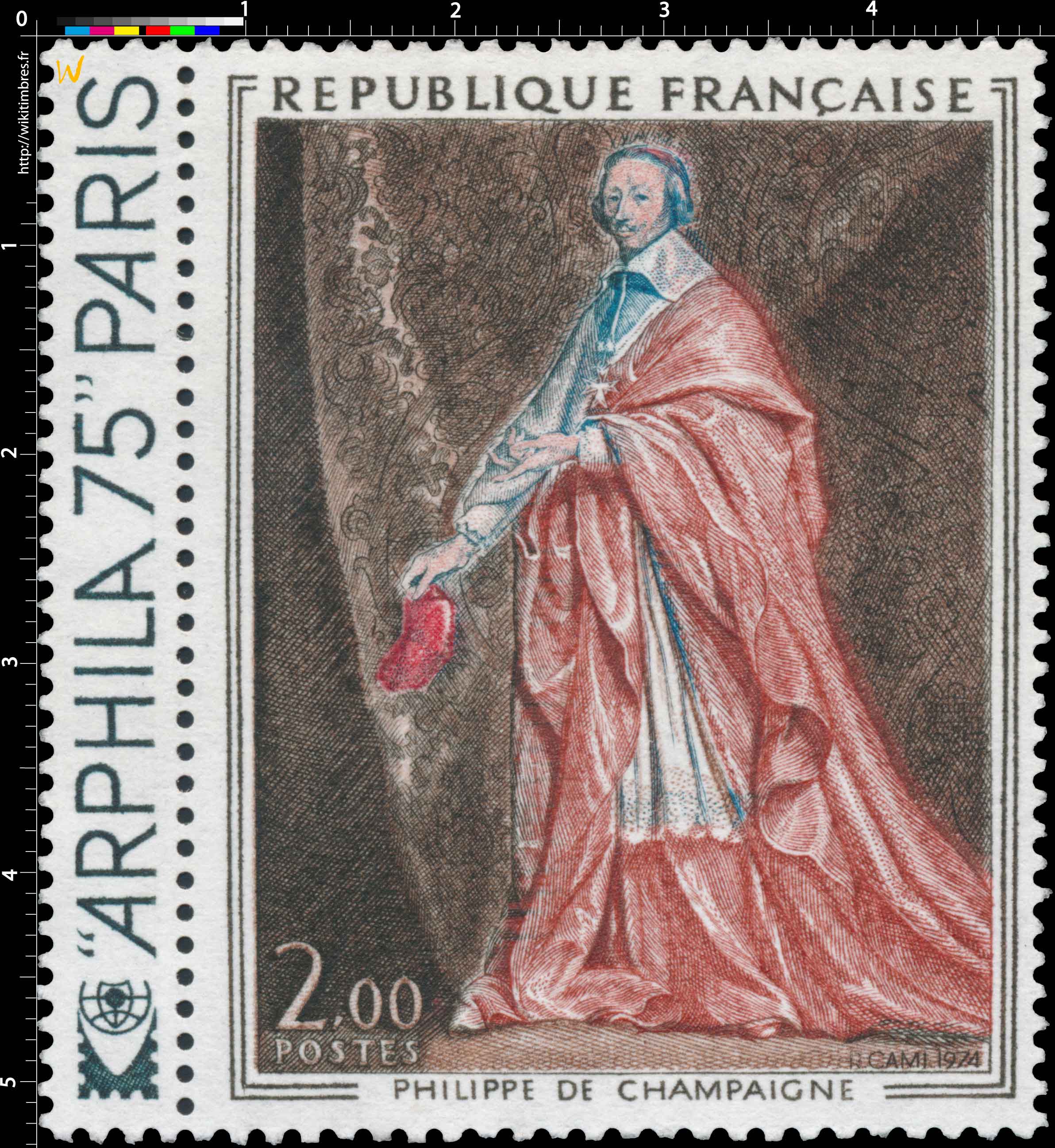 1974 PHILIPPE DE CHAMPAIGNE ARPHILA 75 PARIS