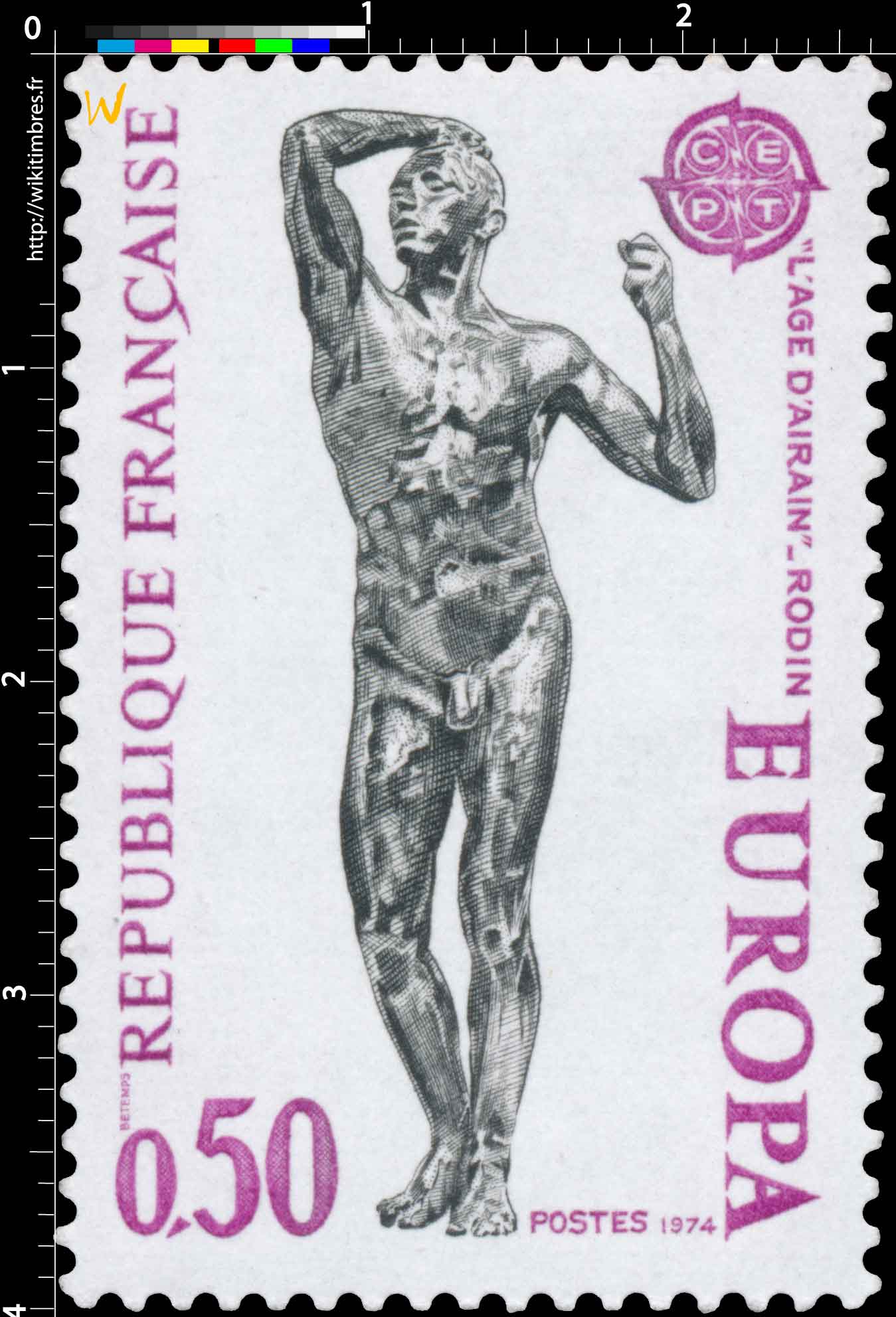 1974 EUROPA CEPT L'AGE D'AIRAIN - RODIN
