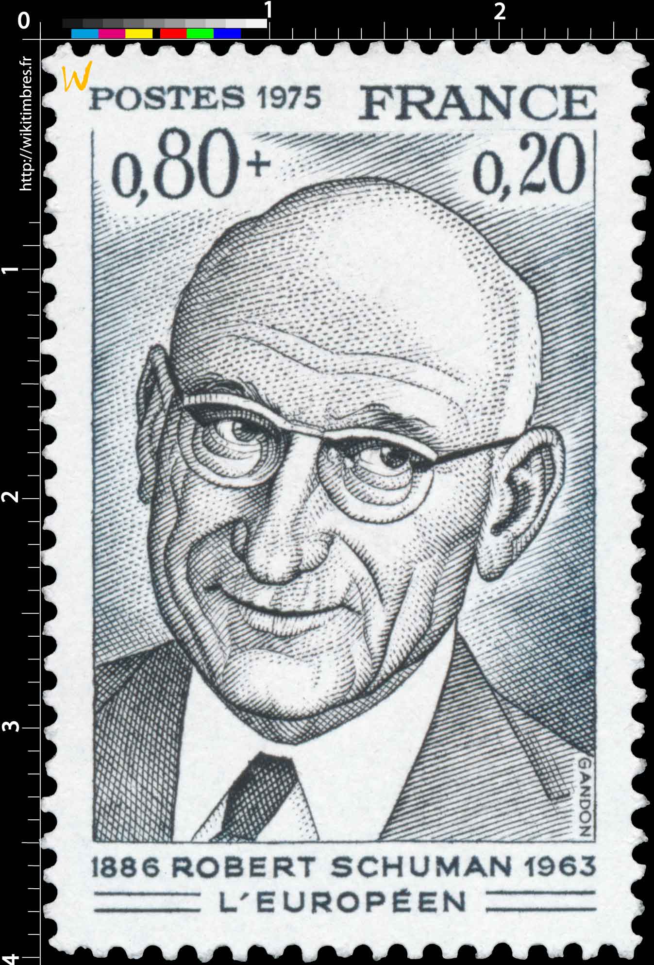 1975 ROBERT SCHUMAN L'EUROPÉEN 1886-1963