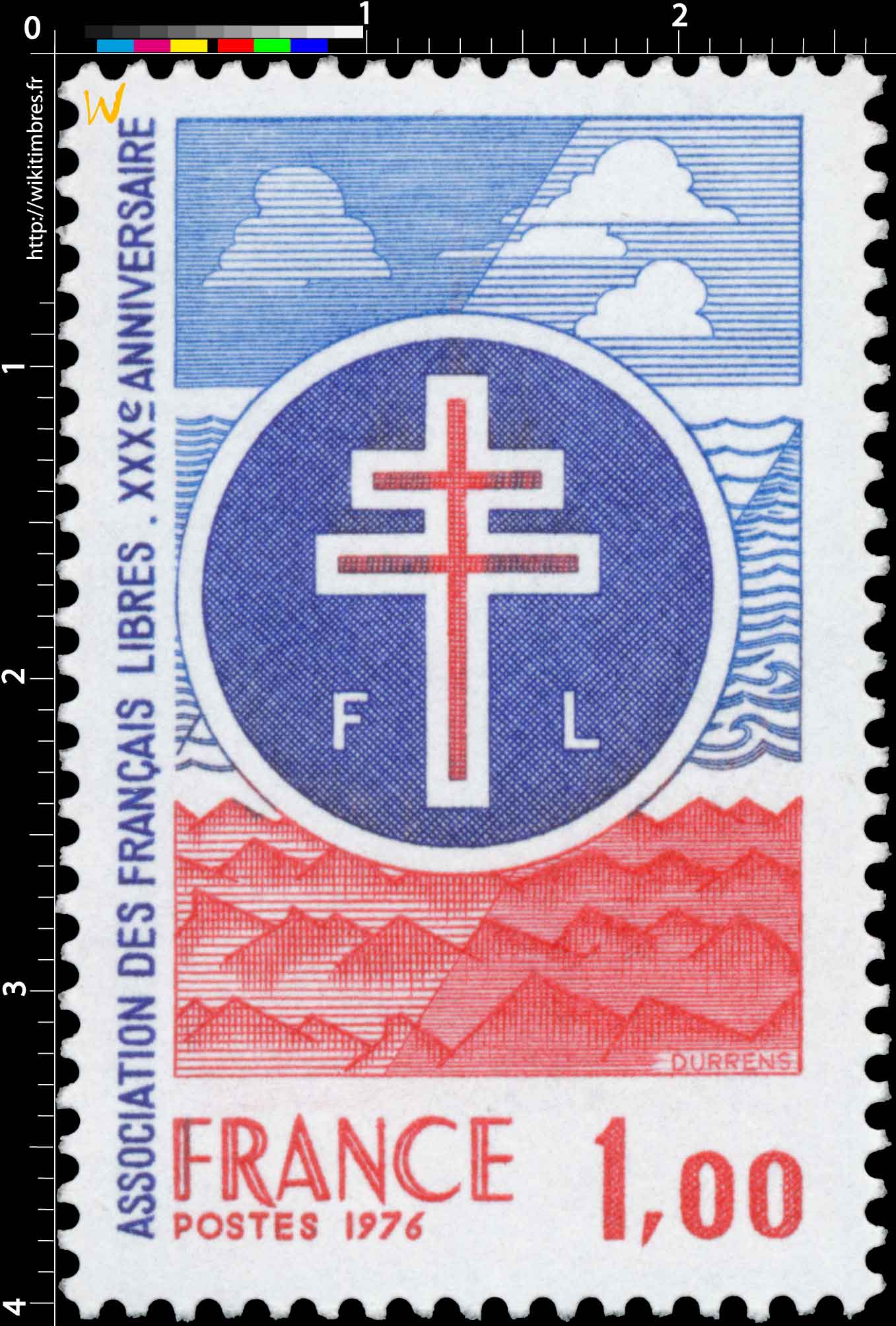 1976 ASSOCIATION DES FRANÇAIS LIBRES - XXXe ANNIVERSAIRE