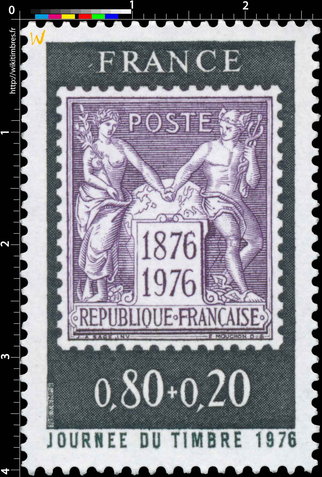 JOURNÉE DU TIMBRE 1976 1876-1976