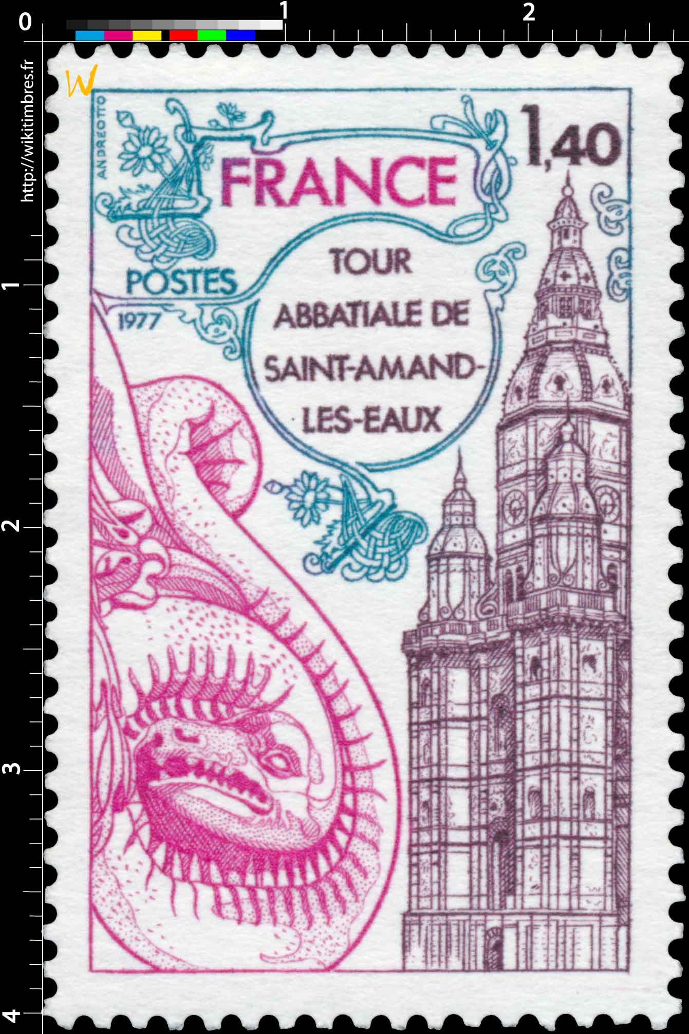 1977 TOUR ABBATIALE DE SAINT-AMAND-LES-EAUX
