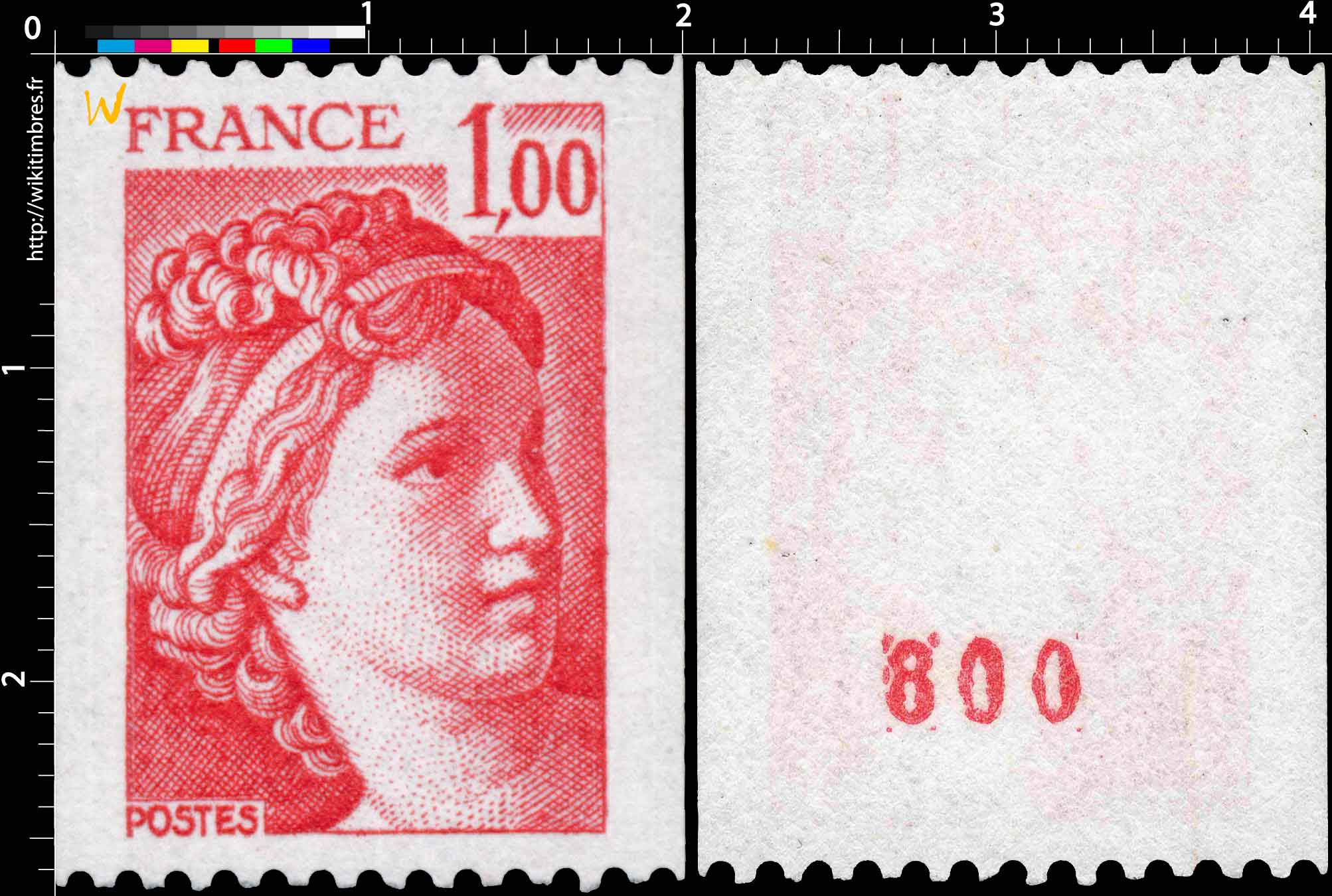 Sans légende particulière - type sabine de Gandon