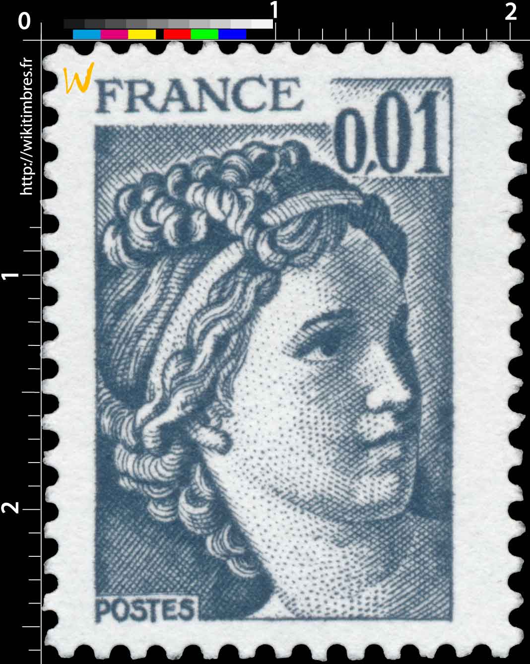 Sans légende particulière - type sabine de Gandon