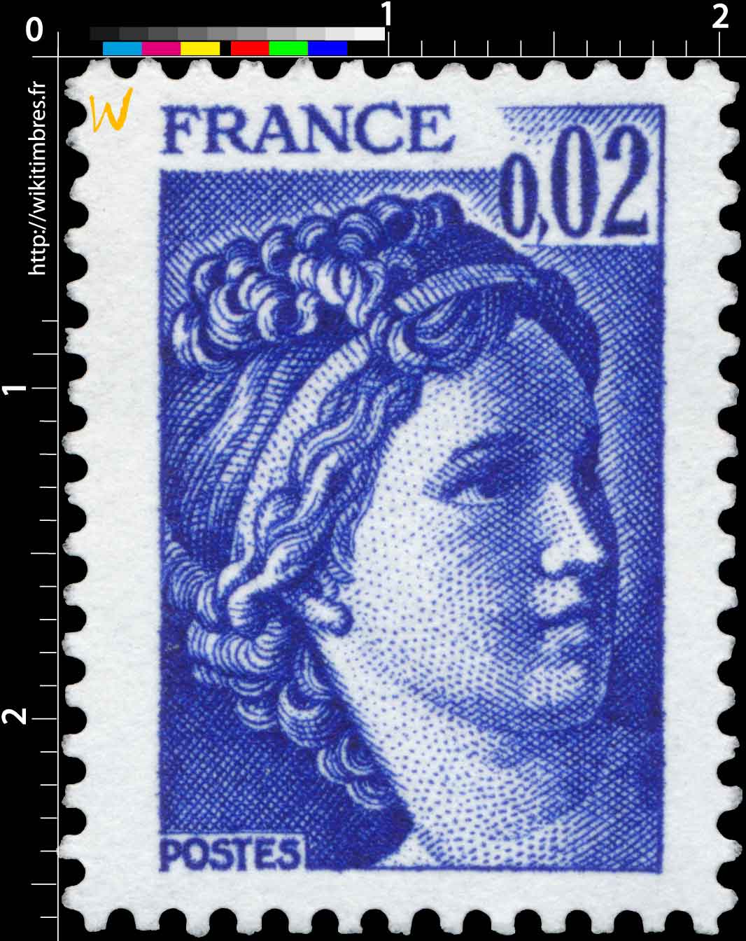 Sans légende particulière - type sabine de Gandon