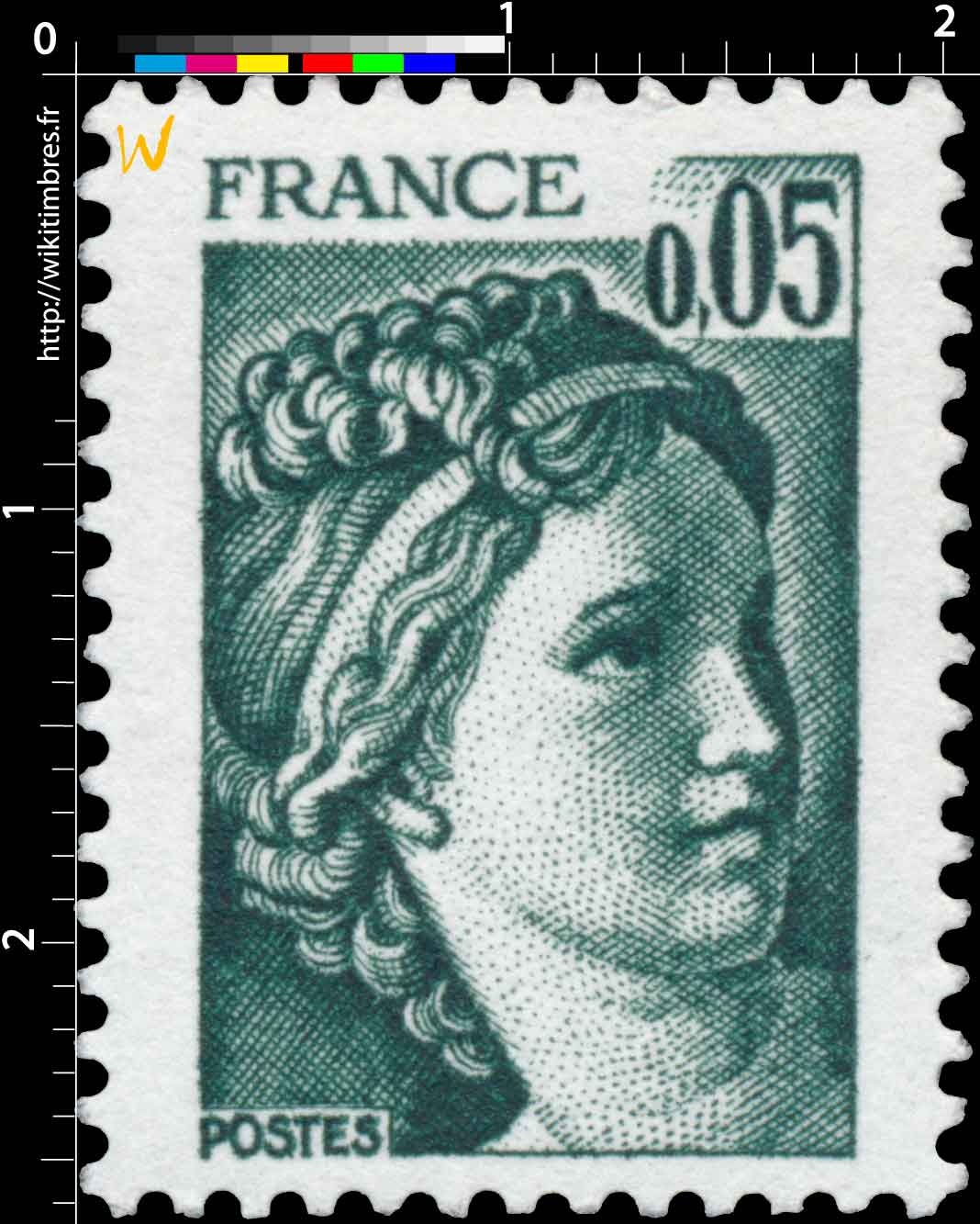 Sans légende particulière - type sabine de Gandon